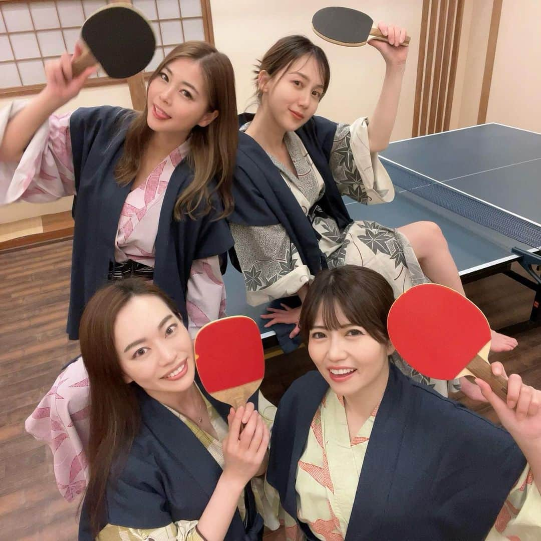 木村理恵さんのインスタグラム写真 - (木村理恵Instagram)「👘🏓  3日間お仕事してきました✨  合宿みたいだった🤣w 大雨すぎたけど楽しかった〜🤣❤️  お食事処稲取湊でコーンバター🌽のメニューにお願いしたら載せてくれました🤣w消される前に是非行ってみてね🤣💓w  #浴衣#浴衣女子 #伊豆#旅館#卓球女子 #温泉卓球#温泉#東伊豆 #まぐろフェア#女性スタッフ #女子スタッフ #trip#girls#girlsnight  #onsen #ryokan」5月2日 10時07分 - rierienari1229