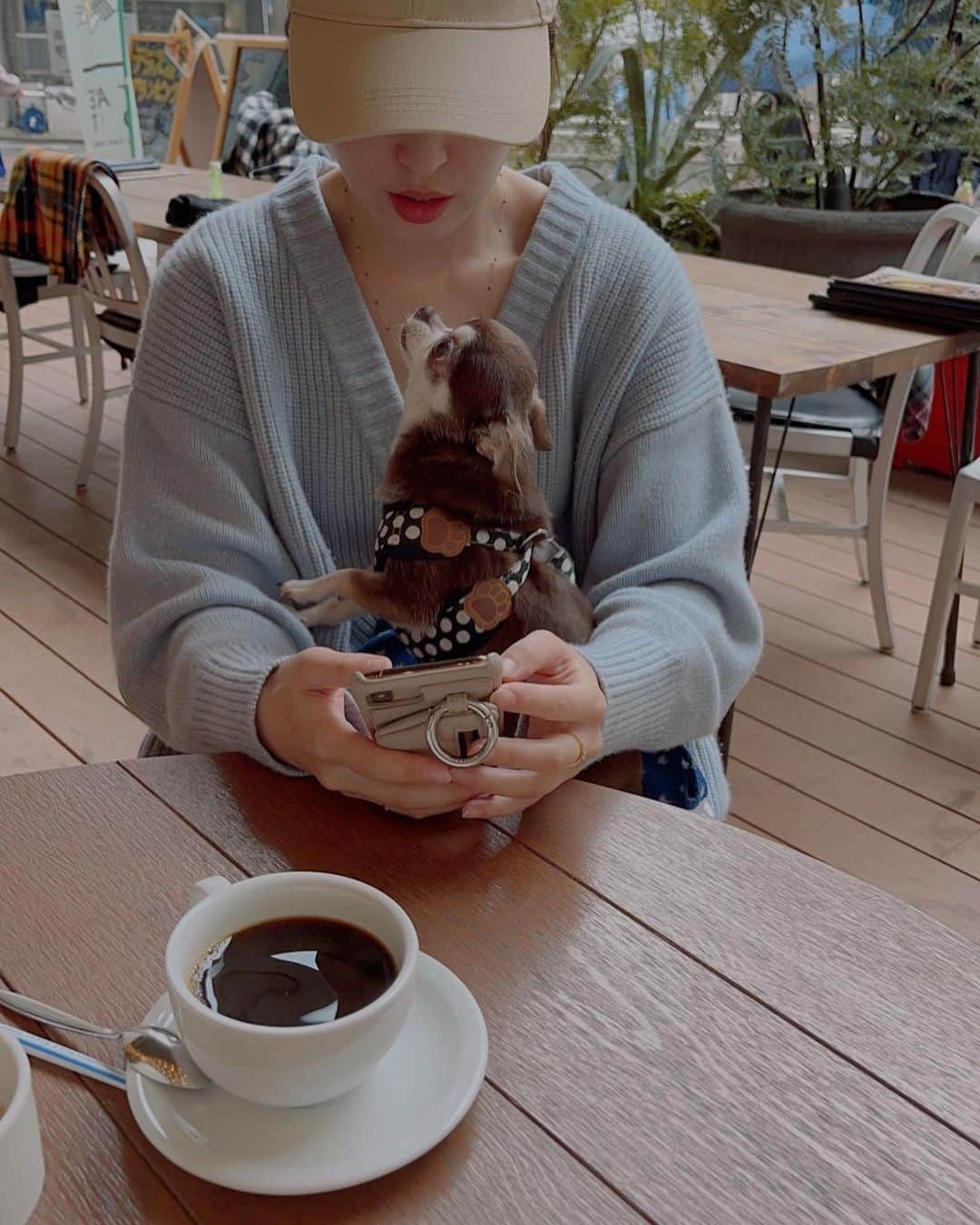 上野なつひさんのインスタグラム写真 - (上野なつひInstagram)「愛がずっとそばにある❤️  愛おしいなぁ…  キナコとチョコとデート✨ #チワワ #愛犬  #dog」5月2日 21時24分 - natsuhi