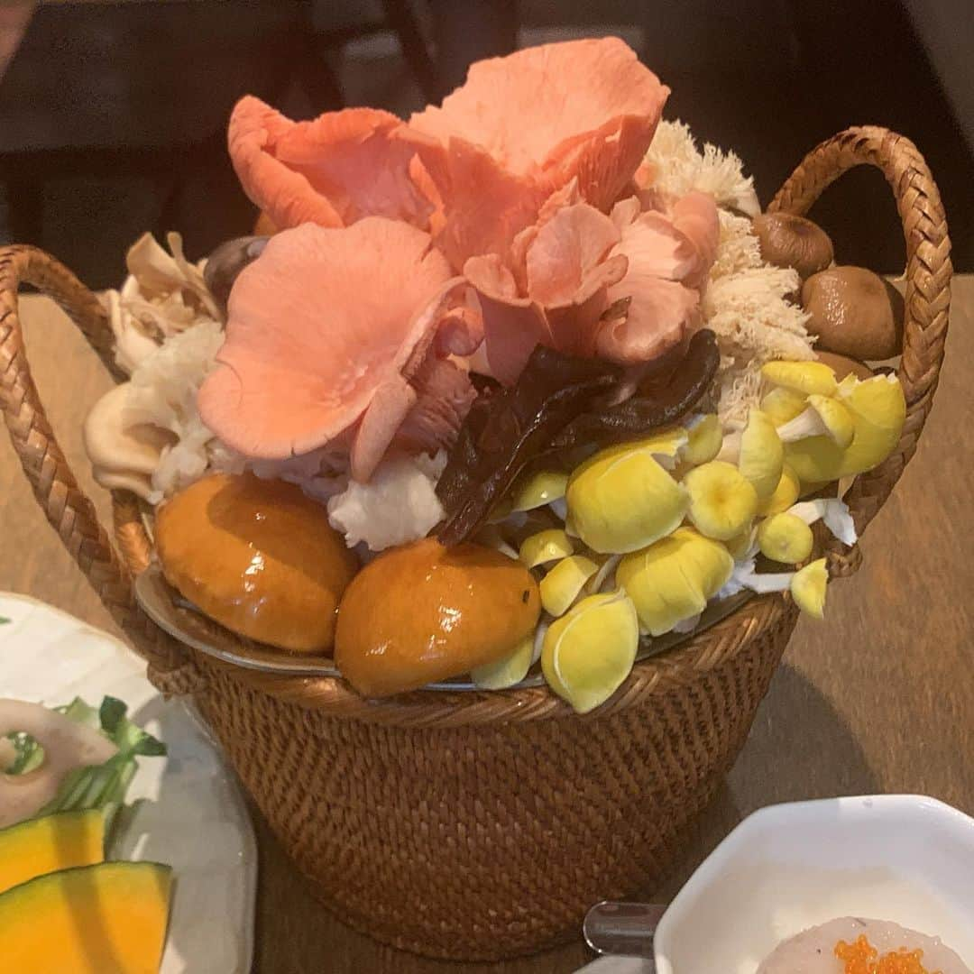 安田美沙子さんのインスタグラム写真 - (安田美沙子Instagram)「先日まいまいとキノコの火鍋へ🍄✨  ずっと行きたかった🤍 ヘルシーだけどボリュームのあるキノコたち。  罪悪感ゼロの美味しいコースでした！週1くらいで食べたい。 タレも自分で自由に作れる！  最後は足ツボマッサージへ👣 デトックスデー❤️  @uranoyamanokinoko  #火鍋　#キノコ　#ヘルシー #女子会　#裏の山のきのこ #恵比寿　#足ツボ　#マッサージ #前後ろまちがえて着る」5月3日 11時49分 - yasuda_misako