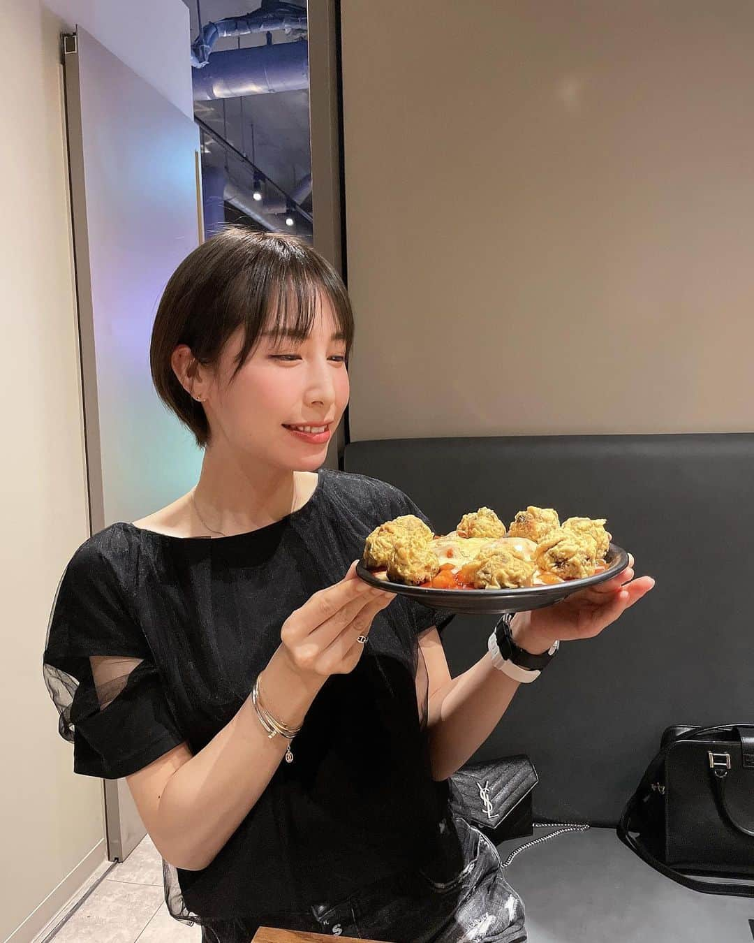 米澤有さんのインスタグラム写真 - (米澤有Instagram)「女子会で韓国料理💛  @yopu_official  美味しい料理で話がはずみました😘 新メニューのチーズおにぎりポッキがお気に入り🥰  ＃新大久保 #新大久保韓国料理 #新大久保グルメ #新大久保ランチ #新大久保サムギョプサル  #サムギョプサル #ナッコプセ #赤坂韓国料理 #赤坂グルメ #新橋グルメ #新橋韓国料理 #新大久保美味しい #大阪 #大阪グルメ #心斎橋韓国料理 #天神韓国料理 #福岡 #福岡韓国料理 #ヨプの王豚塩焼 #ヨプ #福岡グルメ #韓国料理 #韓国グルメ #福岡サムギョプサル #韓国好きな人と繋がりたい #天神ランチ」5月3日 17時39分 - yu.u.yonezawa