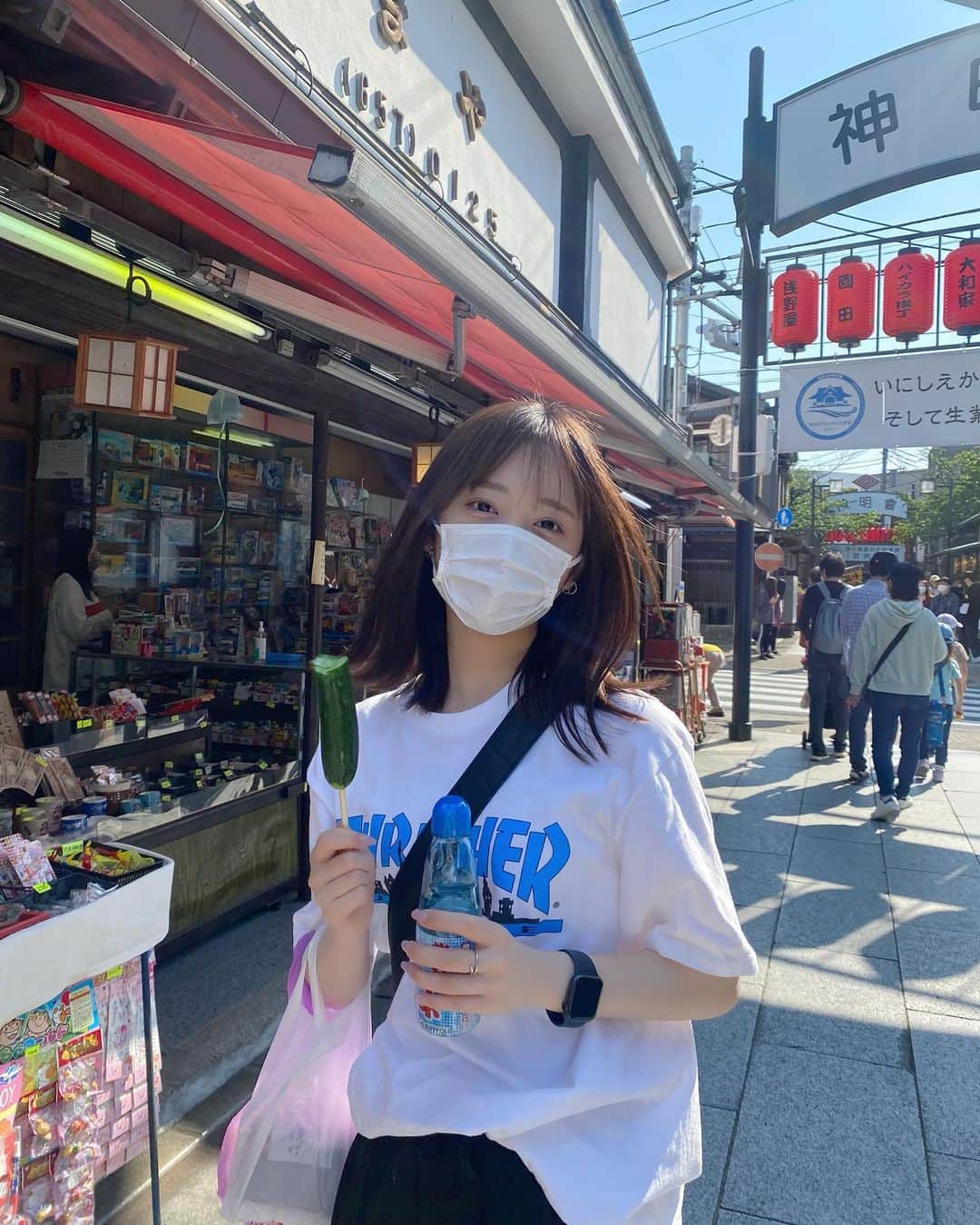 田島櫻子さんのインスタグラム写真 - (田島櫻子Instagram)「食べ歩きデート🥤🍓🍡」5月4日 20時44分 - sakurako219