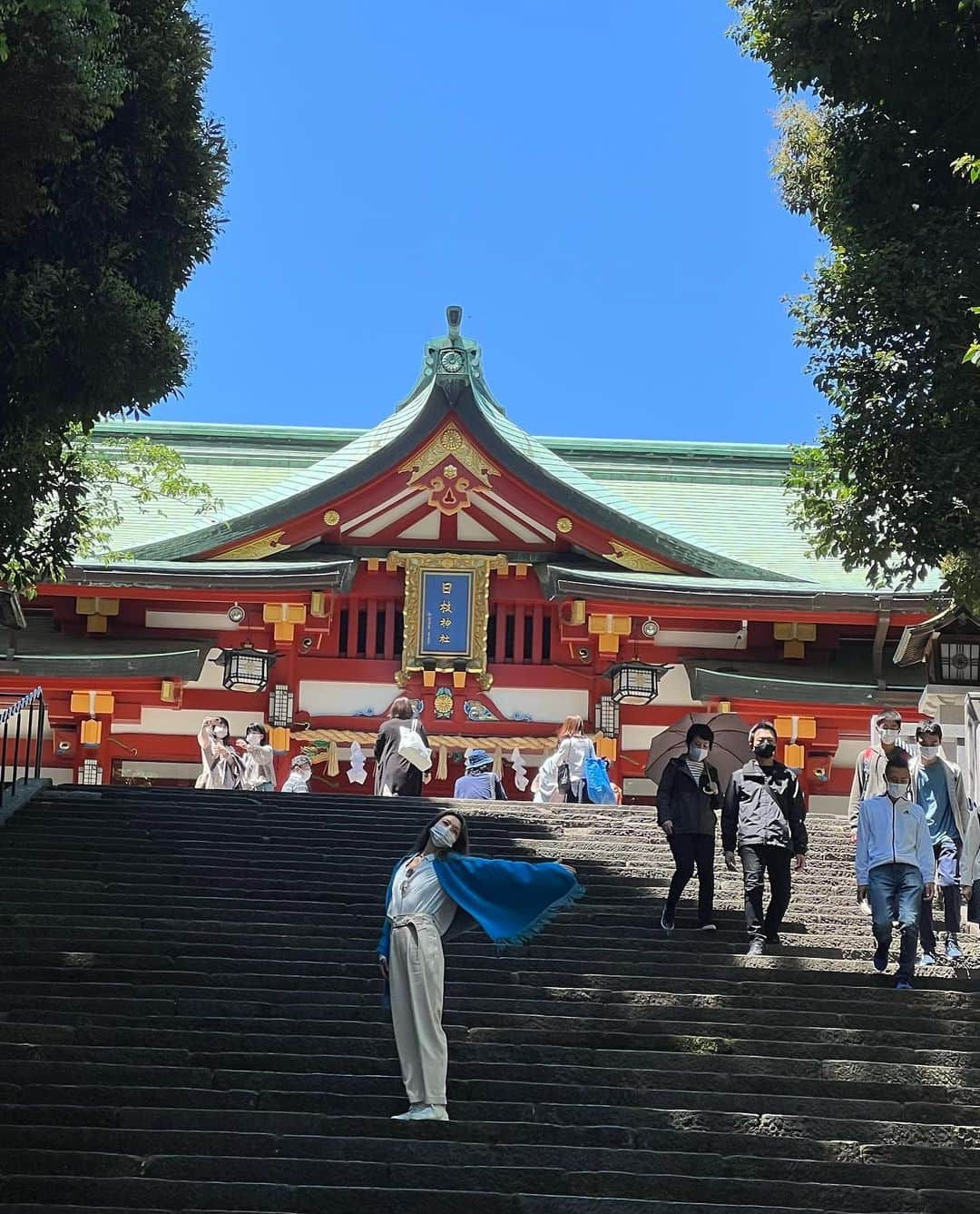 和央ようかさんのインスタグラム写真 - (和央ようかInstagram)「赤坂の日枝神社に⛩🙏  Sacred Day Sacred Shrine⛩ Hie Shrine ⛩🙏  #takakoworldstylin🌎 #takakotokyostylin🇯🇵 #日枝神社#yokawao#和央ようか」5月5日 12時02分 - yokawao0215