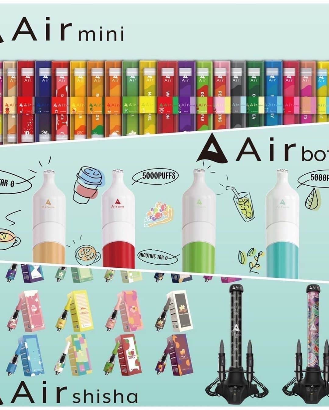 AYUNAさんのインスタグラム写真 - (AYUNAInstagram)「Air miniのキュートな持ち運びシーシャ✨✨  🌈@airmini.official🌈  甘さや果実感をかなり実感できて 吸引口も大きくなっていて煙がたくさん出るから楽しいし美味しいよ😊🎶  ニコチン・タール・ヤニ臭ゼロ👌 リフレッシュしたいときやタバコの代用に◎  気になった方はぜひオフィシャルアカウントをチェックしてみてね！  購入はこちらから▼ https://airmini.shop/  #シーシャ#持ち運びシーシャ#ポケットシーシャ#電子タバコ#ベイプ#エアミニ#airmini#シーシャ女子#シーシャ男子#シーシャ好きと繋がりたい#リラックス」5月5日 21時01分 - ayuna_0404