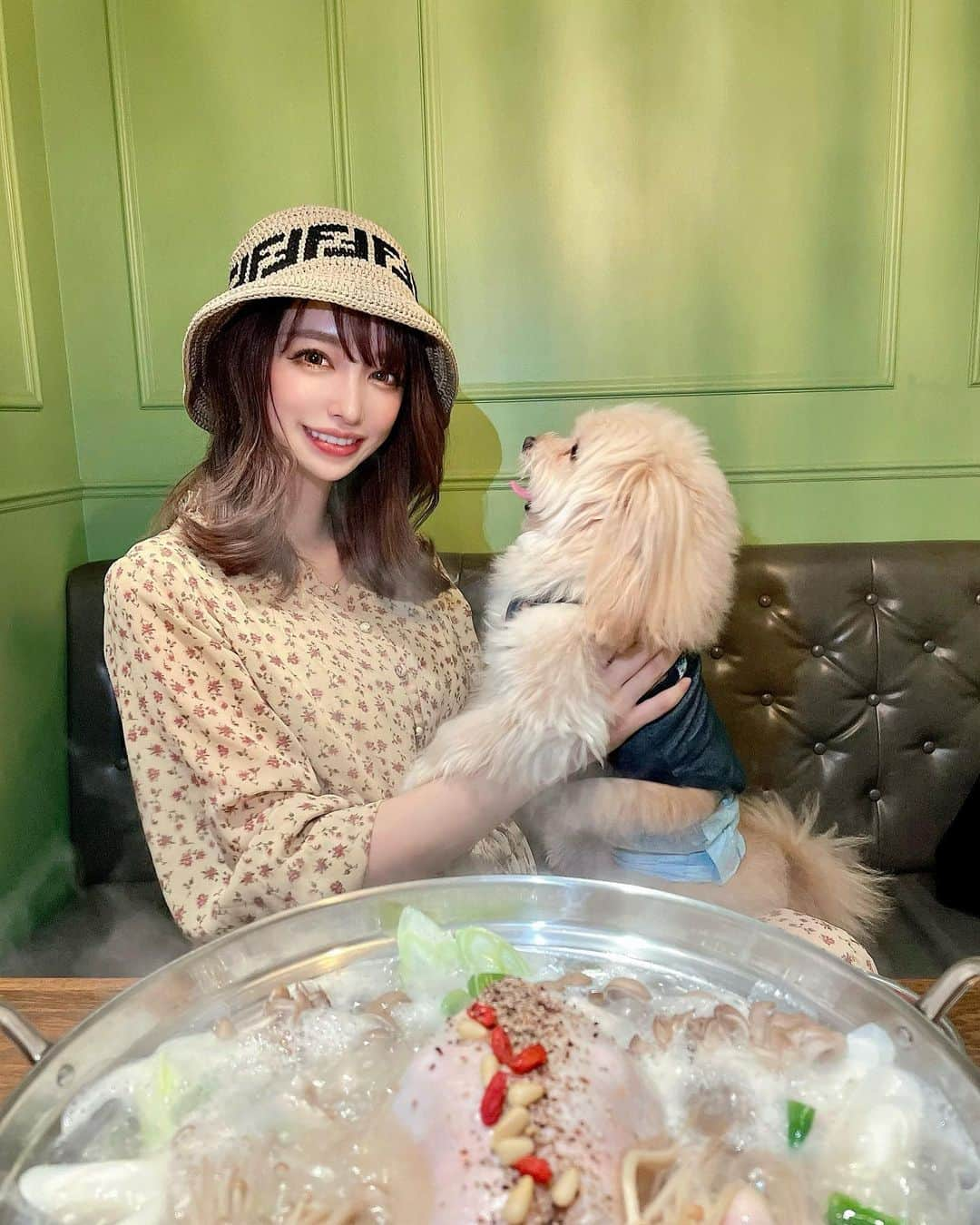 サキ吉さんのインスタグラム写真 - (サキ吉Instagram)「ツナとタッカンマリ🐓💛 ． ここは犬OKのタッカンマリ屋さん😍😍😍 私の仲良しな先輩がやってるの🙆‍♀️💓 @ritz_2nd  個室もあるしNetflixとかYouTube見ながらくつろげる〜🥰 そしてタッカンマリ美味しすぎて😭💕 ． 蘭子とのりお🐶とデートでした😍💛 2人でお腹いっぱい食べたね🤣💕 ケーキもサプライズで感激😭💛 良き日曜日の夜でした❤️ ． ． ． #中目黒 #中目黒グルメ #中目黒ディナー #タッカンマリ #ペット可 #ペット可レストラン #ペット同伴可 #完全個室 #ポメマルプー」5月10日 14時06分 - sakikichi1201