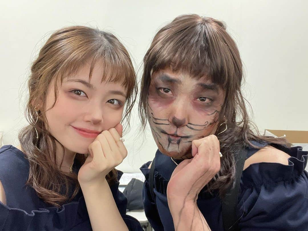 小芝風花さんのインスタグラム写真 - (小芝風花Instagram)「ダブル狸🤣🤣 副社長、、 またご一緒できて嬉しいですが、、 可愛すぎます😂  #妖怪シェアハウス #狸」5月15日 10時40分 - fuka_koshiba_official