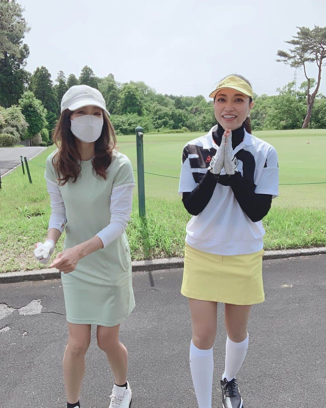 相川友希さんのインスタグラム写真 - (相川友希Instagram)「毎月恒例コンペで💙 #ゴルフ　#golf #⛳️ #趣味　　　 梅雨明けを待ってます♡ #第100回越え　#感謝　#千葉方面多くしてくれてありがとう　#東京のお父さん　#20年ぶりに吐く　#大丈夫かな おばあちゃんになっても一緒にゴルフ出来ますように⛳️🥰 @_kacchu_  #若者ピース　#トライ出来ず　#逆さ✌️」5月16日 13時34分 - yuki923a