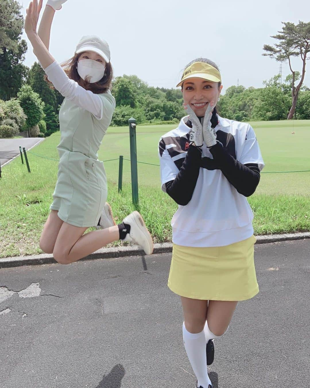 相川友希さんのインスタグラム写真 - (相川友希Instagram)「毎月恒例コンペで💙 #ゴルフ　#golf #⛳️ #趣味　　　 梅雨明けを待ってます♡ #第100回越え　#感謝　#千葉方面多くしてくれてありがとう　#東京のお父さん　#20年ぶりに吐く　#大丈夫かな おばあちゃんになっても一緒にゴルフ出来ますように⛳️🥰 @_kacchu_  #若者ピース　#トライ出来ず　#逆さ✌️」5月16日 13時34分 - yuki923a