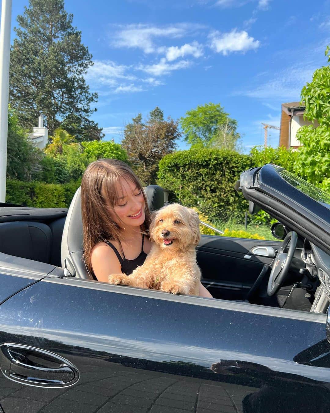 サクラ・キルシュさんのインスタグラム写真 - (サクラ・キルシュInstagram)「Car ride with cookie  Btw cookie is my dog 🍪   クッキーとドライブ！ . #halfgerman #halfjapnese #car #instagood #instagram #sunny #sunnyday #sun」5月20日 19時31分 - sakura_kirsch