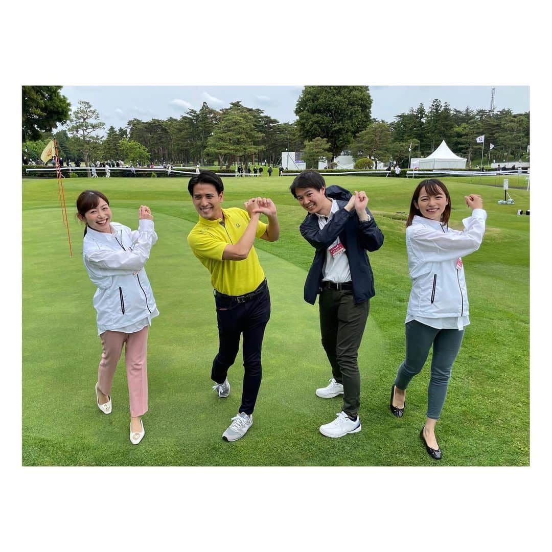 阿部芳美さんのインスタグラム写真 - (阿部芳美Instagram)「ブリヂストンレディスオープンが終了〜⛳️ 4日間、スタートアナやウェルカムアナウンスなどゴルフのお仕事をしておりました🙋‍♂️✨  タフなコースで行われた白熱した戦い…🔥 選手皆さん、本当にかっこよかったです！！ 西郷真央選手、本当におめでとうございます㊗️  #スタートアナ チーム #平山雅 アナ🤍 4日間、朝から晩までずーーっと一緒🤭笑 思い出いっぱい！  #実況 チーム🎤 #吉田太一 #濱田隼平 #鈴木康一郎 #岡田健太郎 アナ #中野健吾 アナもありがとうございました！  #ブリヂストンレディスオープン  #西郷真央 選手⛳️🏌️‍♀️ #優勝 #女子プロゴルフ   明日はストライク！ 頑張ります🥺🥺🥺」5月22日 18時25分 - yoshimi_abe0410