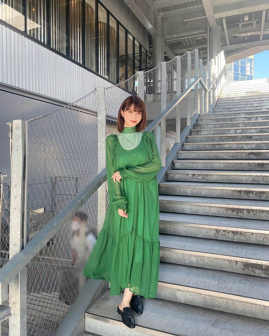 岸明日香さんのインスタグラム写真 - (岸明日香Instagram)「ラッキーカラーは緑らしい。😌」5月24日 23時15分 - aspoo02