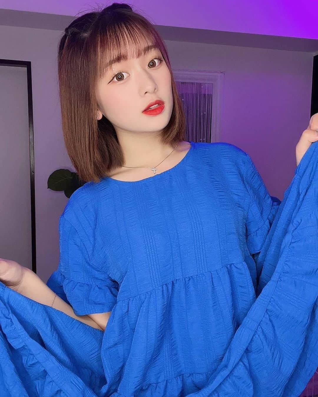 上ノ堀結愛さんのインスタグラム写真 - (上ノ堀結愛Instagram)「ワンピース👗💙」5月28日 20時30分 - yua.0201