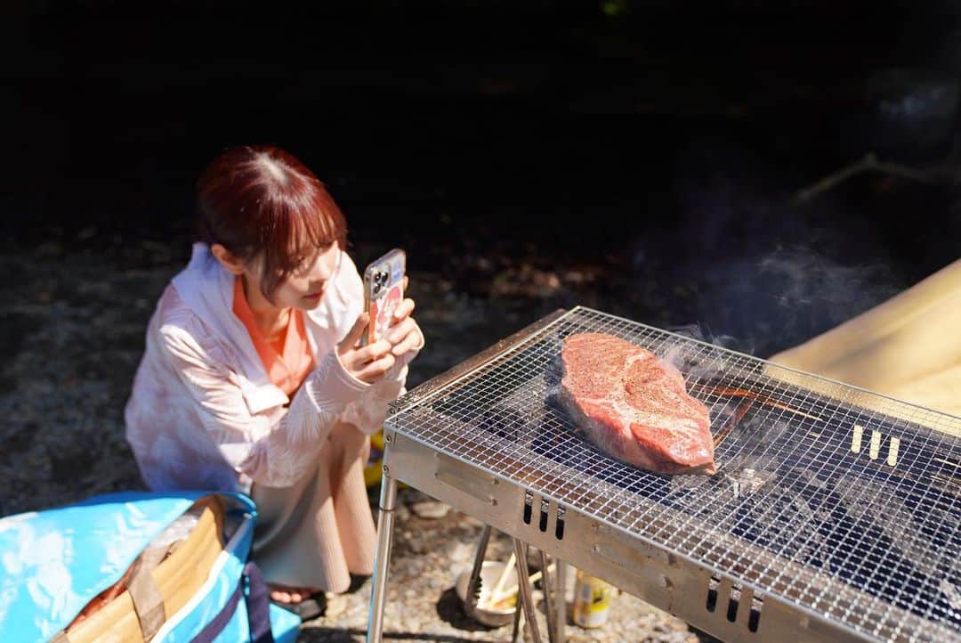 桃乃木かなさんのインスタグラム写真 - (桃乃木かなInstagram)「何食べても格段に美味しかったな〜🍖🍚🍜🌽🥃🍓🏕」5月31日 17時59分 - kana_momonogi
