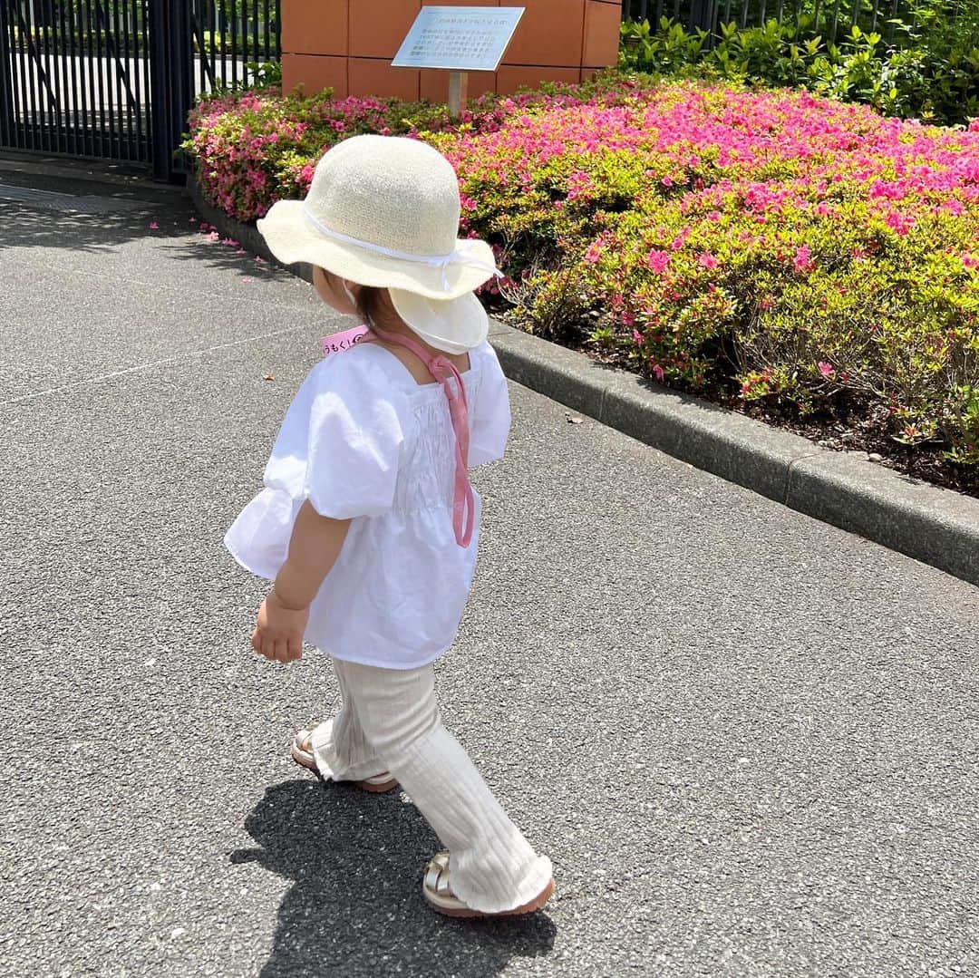 菊地亜美さんのインスタグラム写真 - (菊地亜美Instagram)「. こないだ行った美術館コーデ👩‍🎨🎨 私は顔が死んでますが、とても楽しかったです😂笑  白ブラウスでリンクしてみた🤍  帽子はいつも、これがいい😭！と泣いてこれしか被らないのです🤣👒 他にも可愛い帽子あるのになぁと思いながらも、本人が良ければそれで良しですね😝💛笑 豚さんポシェットも、どんな服装にもこれが彼女のこだわり🐷」6月1日 9時40分 - amikikuchi0905