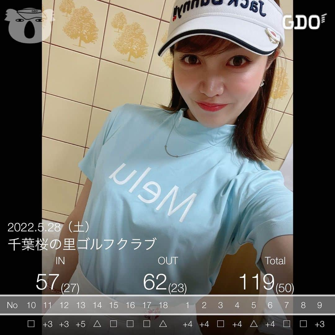 サヤカさんのインスタグラム写真 - (サヤカInstagram)「. 1年以内に100切り目標にしているゴルフ〜⛳️ ８月までタイムリミットがあと少し😂 パターとアプローチが下手ぴすぎて🤣  練習がんばらな〜⛳️！  ゴルフ場のカレーってなんでこんな美味しいんやろ❤️  #ゴルフ女子」6月1日 11時54分 - saya._.workout