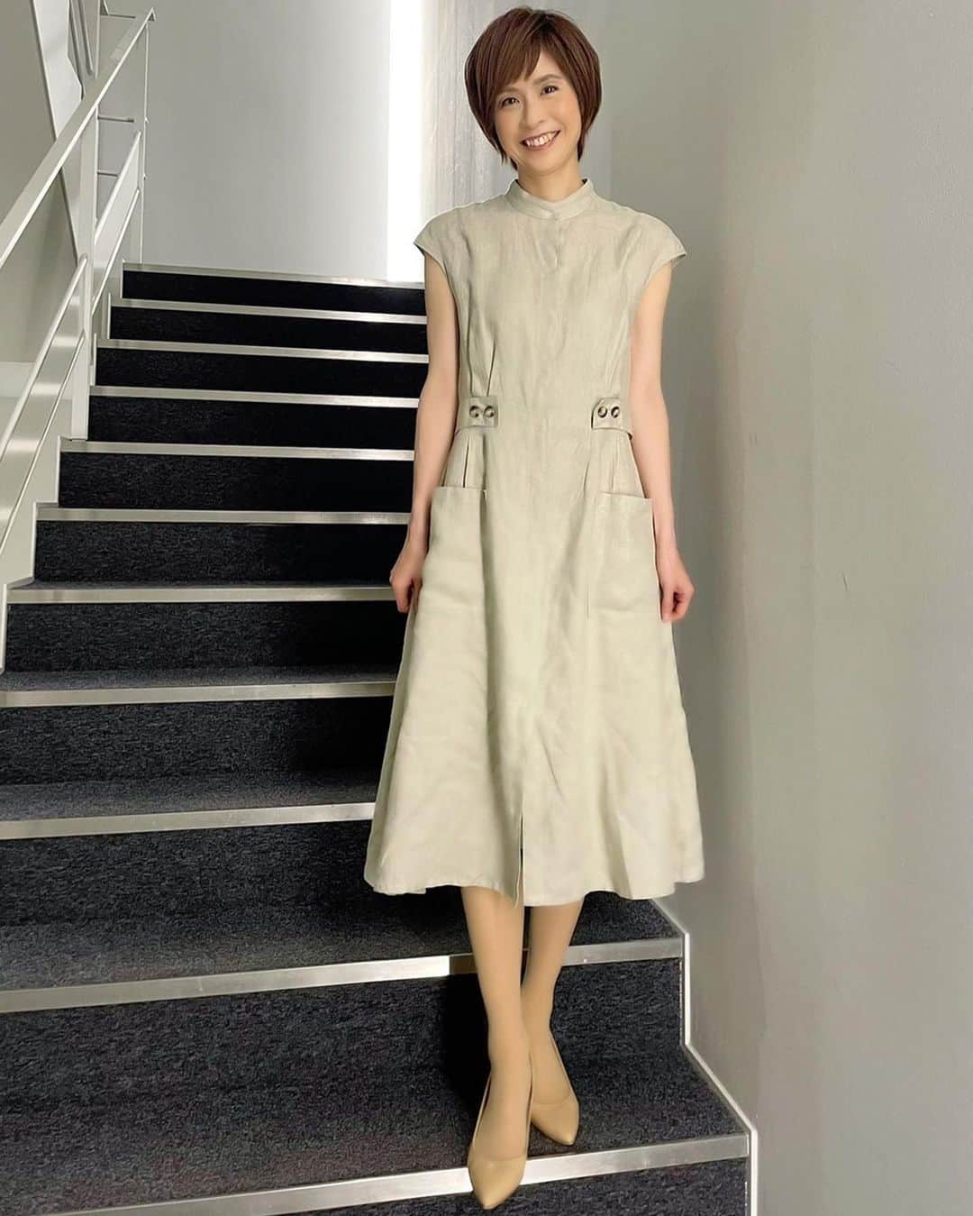 今村涼子さんのインスタグラム写真 - (今村涼子Instagram)「#衣装#ワンピース#ラジェンテ #Jチャン#Jチャン天気」6月1日 21時56分 - ryoko.imamu