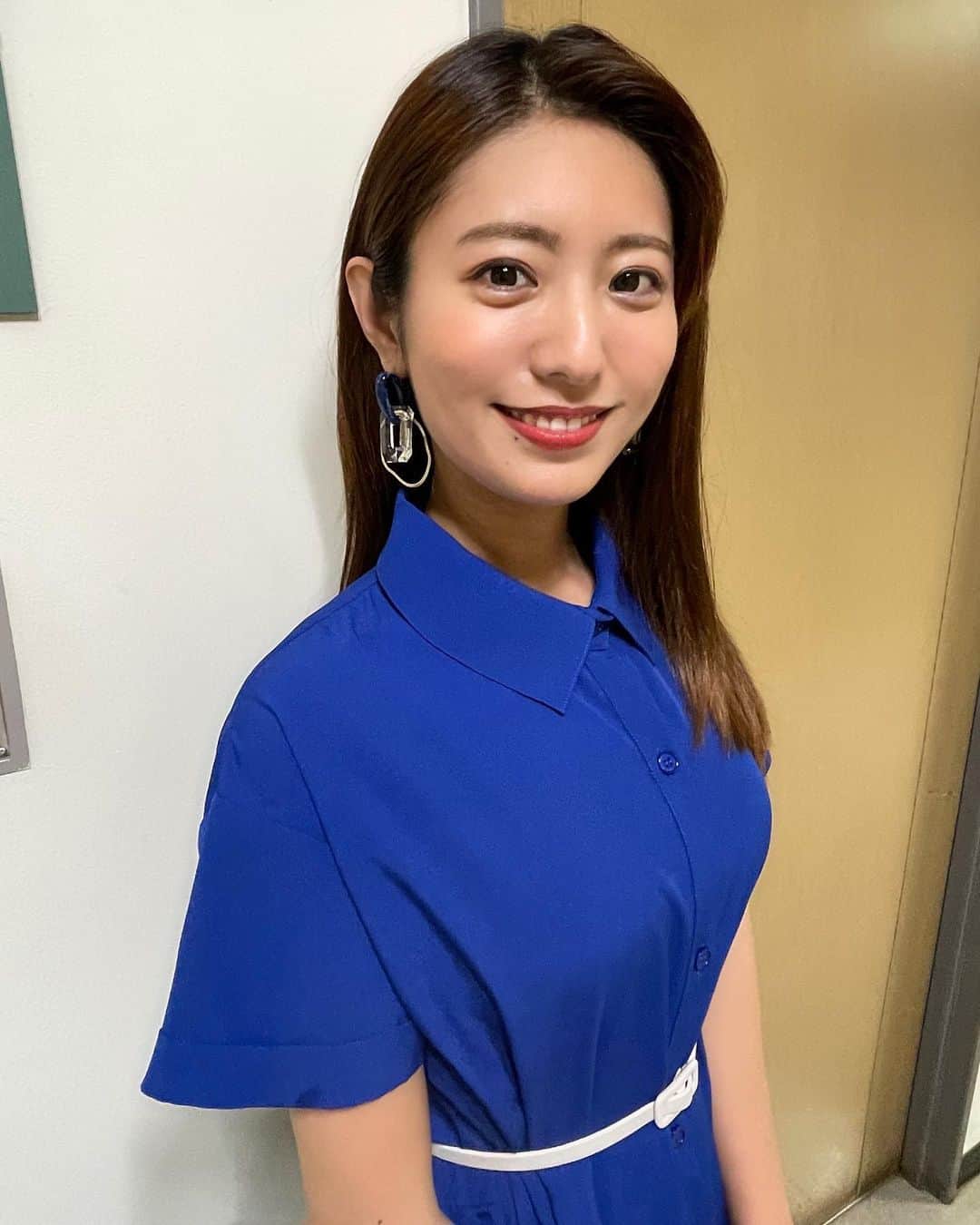 白戸ゆめのさんのインスタグラム写真 - (白戸ゆめのInstagram)「👗 . #熱血バスケ #衣装 ブレックスを若干意識した 綺麗な青いワンピースでした✨」6月1日 22時40分 - yumeno.s_