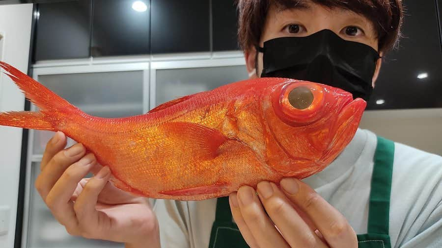 赤髪のともさんのインスタグラム写真 - (赤髪のともInstagram)「金目鯛捌いたよー！実は深海魚だったって知ってた？ YouTubeで投稿したのでチェックよろしくお願いします！」6月3日 17時47分 - tomo0723sw