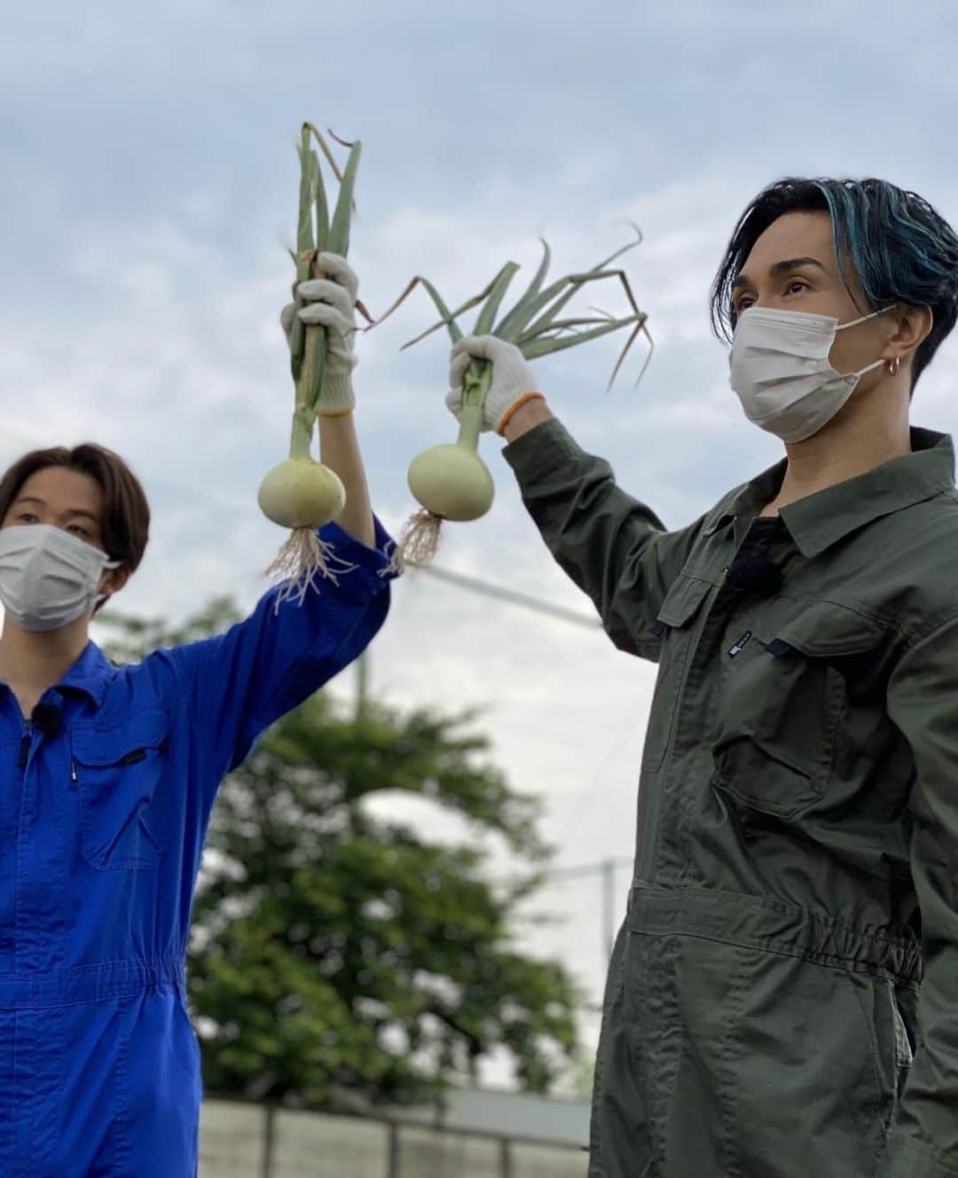 橘ケンチさんのインスタグラム写真 - (橘ケンチInstagram)「サワナツとなんだか映えてる😂笑  福島の空はめちゃくちゃ青かった✨  このあとゴジてれChu！出演させていただきます⤴️  #fantastics畑 #fantastics #澤本夏輝 #サワナツ #ゴジてれchu #福島中央テレビ #福島 #農業 #自然 #畑 #三輪車 #意外と乗れる #じょうろ #界のフェラーリらしい」6月7日 15時00分 - kenchitachibana