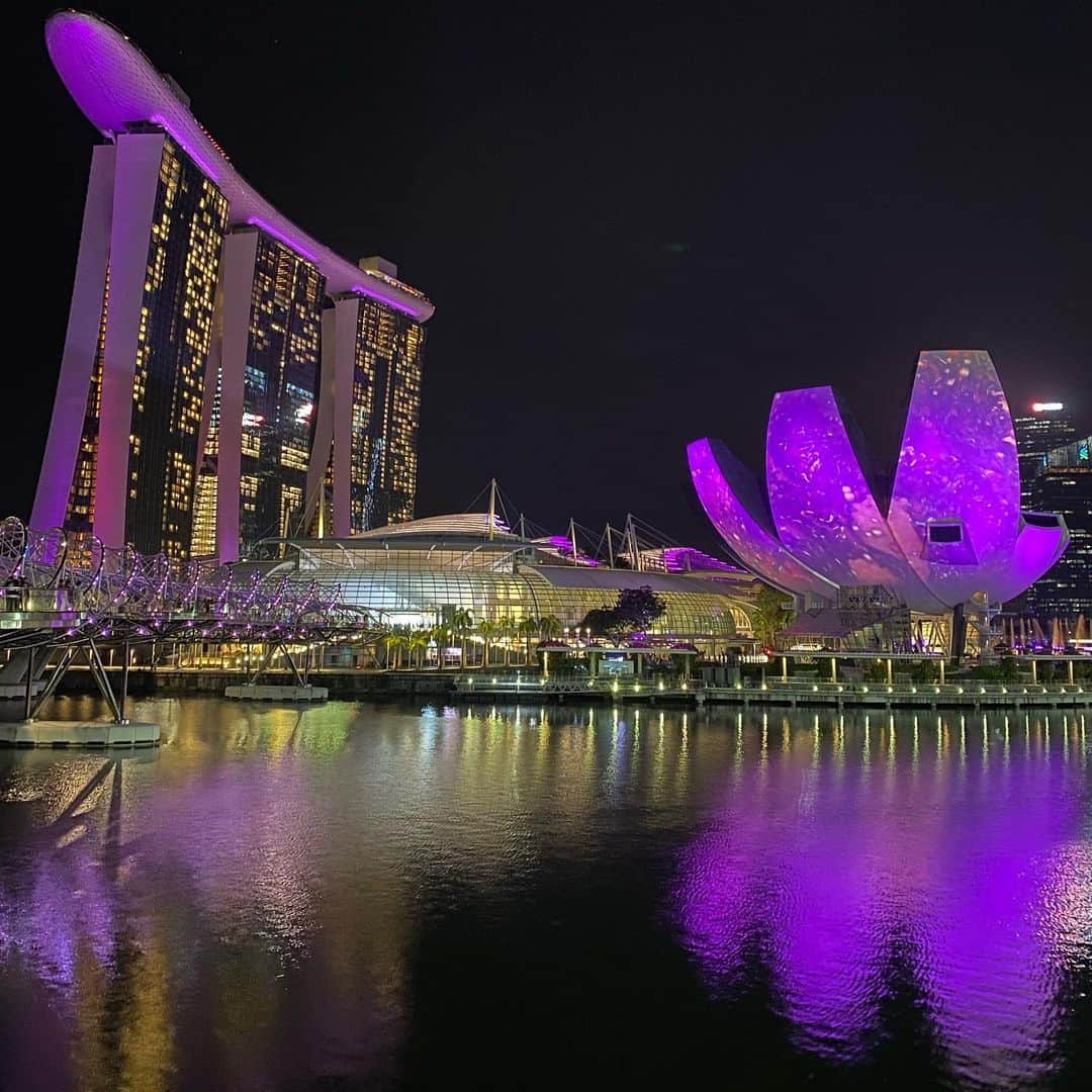 市原彩花さんのインスタグラム写真 - (市原彩花Instagram)「Marina area🇸🇬  The most popular area for sightseeing in Singapore!  シンガポール1の観光スポット、マリーナエリア🇸🇬 ぐるっと湾になっていて、マーライオンとMarina bay sandsがある場所🌟　  一周歩くと50分くらい、マーライオンからMBSも歩いて20〜30分くらいだから、暑くない日や夜はお散歩してまわれるよ🌈 夜の噴水ショーも2年ぶりに再開して、6/26まではライトアップも派手になってるから人がたくさん！  明後日9日の夜はFOLLOW MEでマリーナエリアからライブ配信するよ🌃 一緒にライトアップやショー見ながら観光しよう✨ シンガ観光の質問にも答えます😉 ぜひプレミアムフォローして遊びに来てね♪ 見逃し配信もあるよ✨  #singapore#シンガポール#singapura#海外生活#海外旅行#海外移住#シンガポール観光#シンガポール生活#シンガポール在住#싱가포르#新加坡#マリーナベイサンズ#marinabaysands #あーちゃんシンガポール」6月7日 17時08分 - ayaka_ichihara