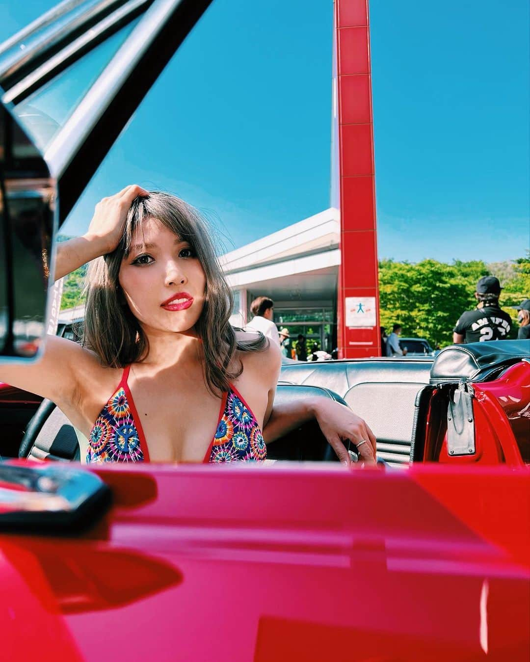 MAKIさんのインスタグラム写真 - (MAKIInstagram)「アメ車もファッションも、カジュアルに着くずす感じ💋  👙Bikini @69slamjapan  📸Photo by @reina.s2  👯‍♀️Casting by @tokyopartytime_japanesedancers  🚗Place at @fujispeedway_official   #アメフェス #ビキニ #ロックスラム  #ロックスラムジャパン  #ファッションブランド #ブランド立ち上げ #起業家 #ダンサー #ショーガール #モデル #東京 #東京ガール #amefes #ikurasamefes  #tokyopartytime  #bikini #69slam  #69slamjapan  #fashionbrand #startsafashionbrand #entrepreneur #dancer #showgirl #model #tokyo #tokyogirl」6月7日 18時57分 - maki_rhap