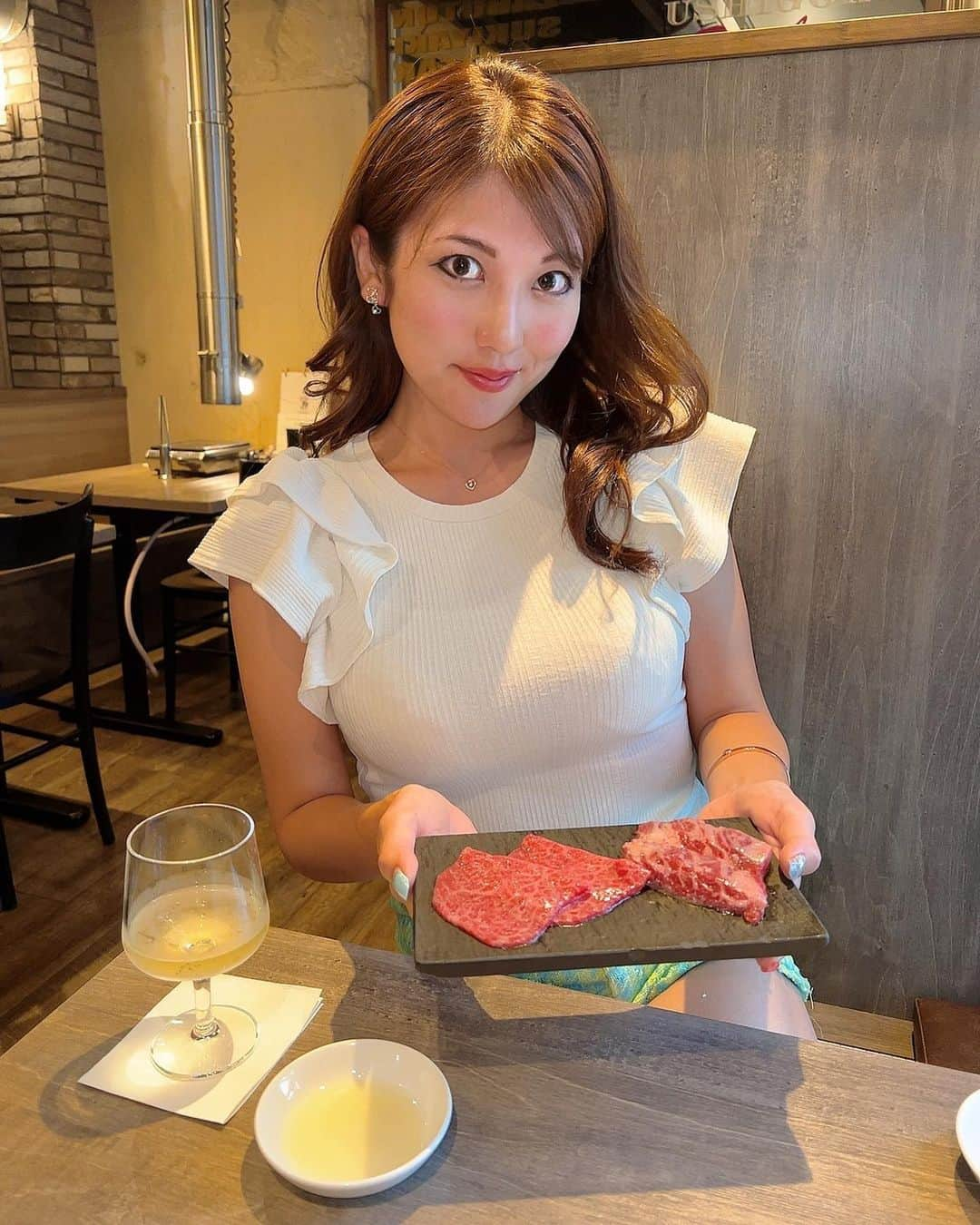 神谷麻美さんのインスタグラム写真 - (神谷麻美Instagram)「#うしごろバンビーナ　でSEASONAL コース 食べたよ💖✨  #焼肉　全部美味しすぎて、幸せ💖🐃💖🌈💖  毎回思う🥰💖 すき焼き好きすぎ〜🥰💖🐣💖✨   #五反田ディナー  #五反田グルメ」6月9日 19時49分 - asamice428