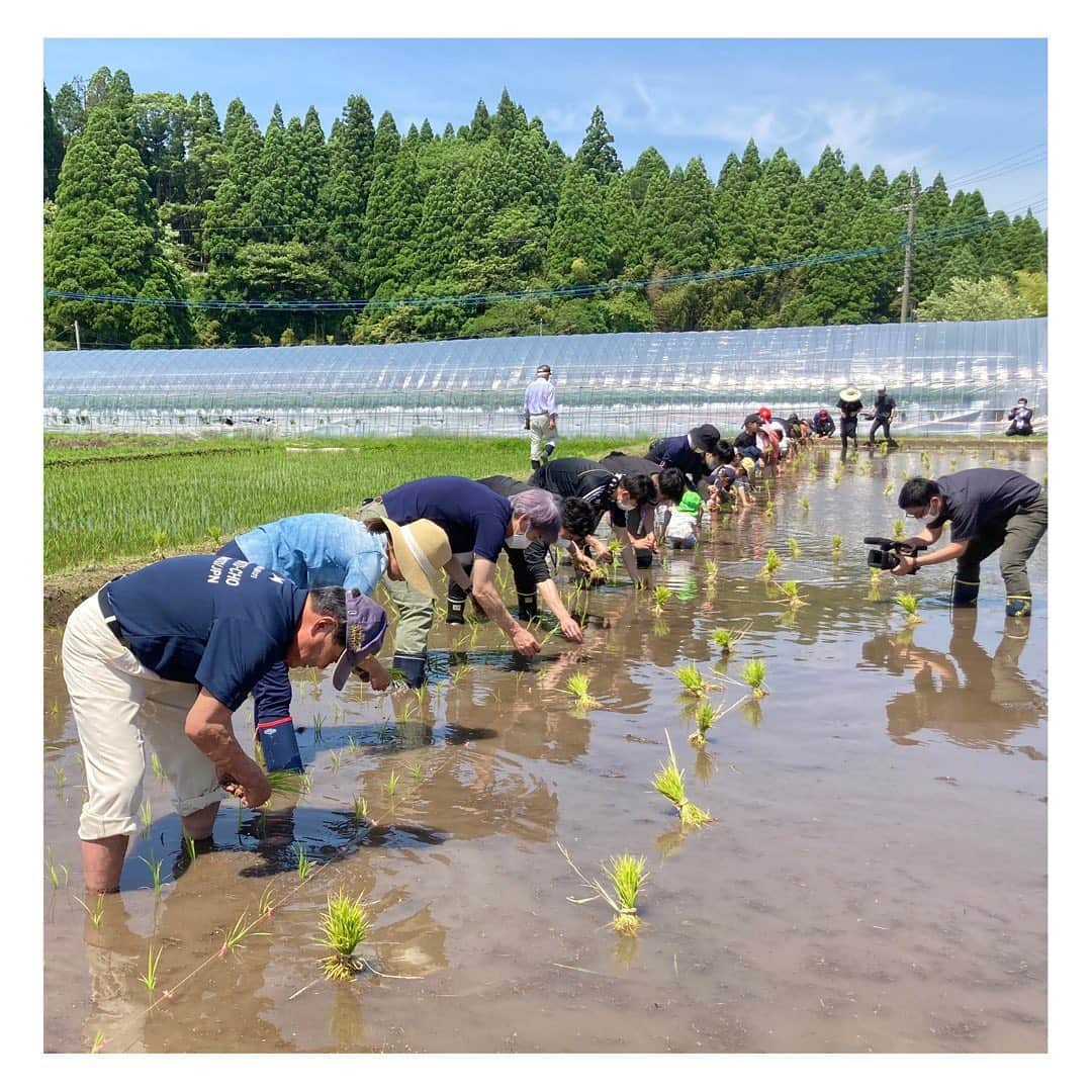 伴都美子さんのインスタグラム写真 - (伴都美子Instagram)「✔️ ⁡ 先日､親子で学ぶSDGs お米づくり体験プログラム 「お田植祭」に参加しました！ ⁡ 手植えはかなり久しぶり。 やり始めると夢中､ というかほとんど無心。 ⁡ みんながんばった〜！！ ⁡ 夏の草取り､ 秋の稲刈りにも参加します💪🏻 ⁡ ⁡ この日の模様は後日 KABくまパワ＋にてOnAirされます。 熊本の皆さんお楽しみに！ ⁡ ⁡ ⁡ ⁡ #ユナイテッドトヨタ熊本  #九州ジェネラルアグリ #お田植え祭」6月10日 11時37分 - van._doasinfinity