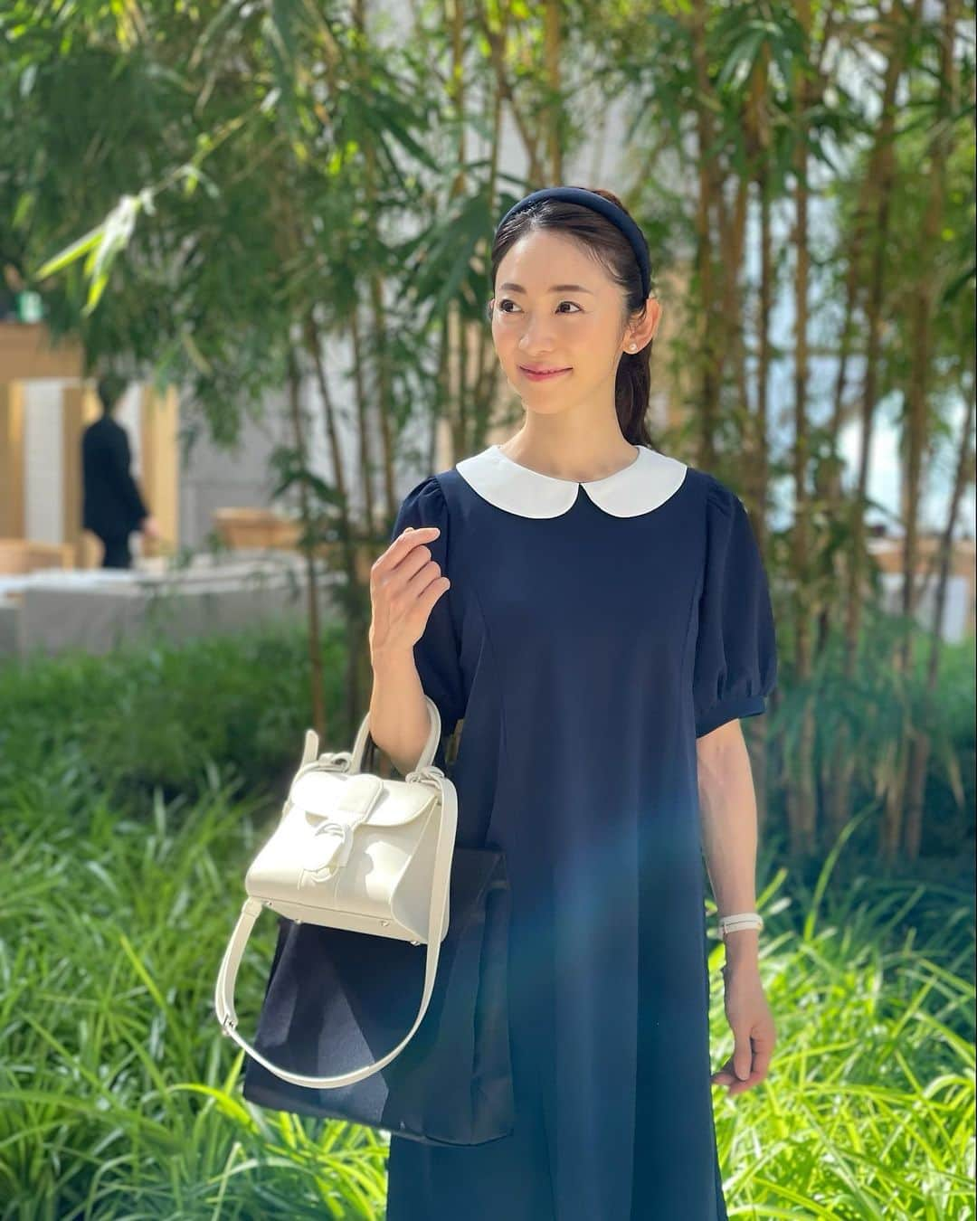 木本泉さんのインスタグラム写真 - (木本泉Instagram)「- 明日は雨降りなのかな❓☔️  coordinate ONE PIECE #fleur_clothes（発売中） bag #delvaux #missnoble」6月11日 22時00分 - izumikimoto