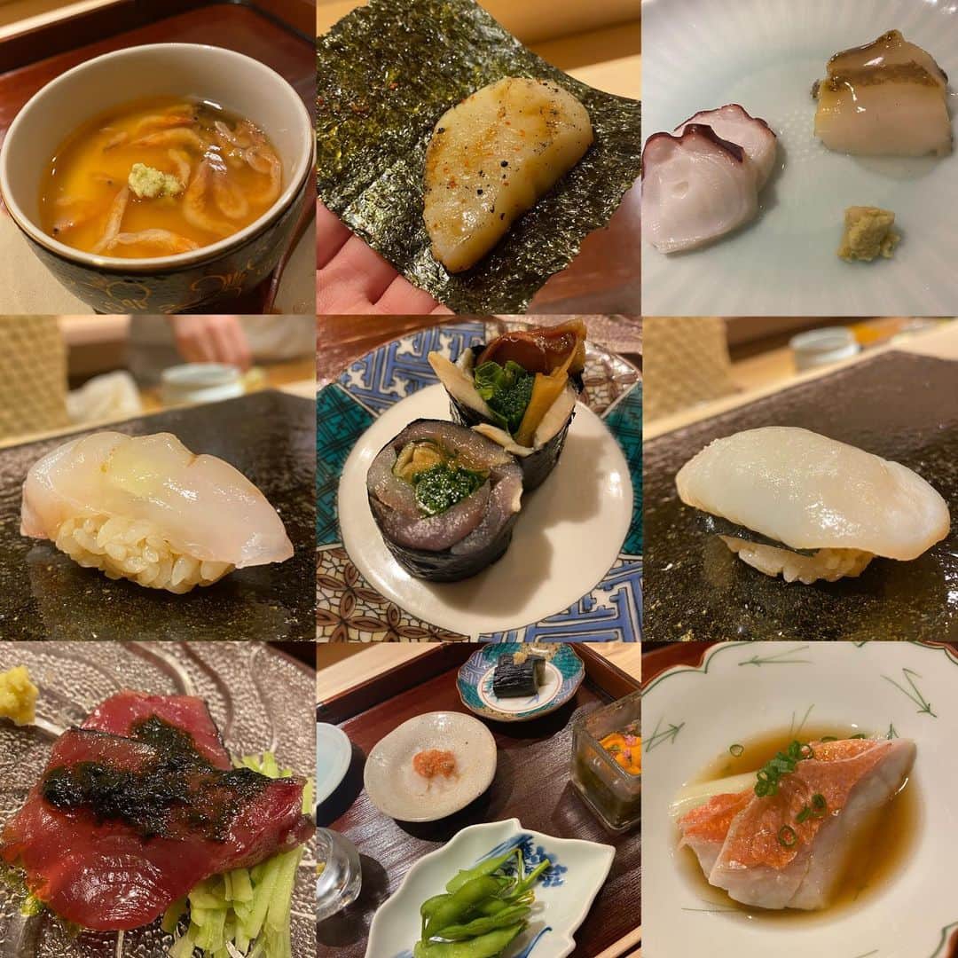 神崎紗衣さんのインスタグラム写真 - (神崎紗衣Instagram)「お鮨だいすし🍣❤️  西新橋にある鮨折おりさん @kazustagram.sushi  脅威の30品フルコースいただきました🙏🏻  あらゆるお魚を色んな調理法でひととおりだしてくれるから あれ食べたかったな、、って気持ちにならないの幸せすぎん？ たまごやきふわふわでおかわりしちゃった！  美味しすぎてお酒も進んで3時間強居座っちゃった😂❤️  #鮨  #sushilover」6月12日 13時23分 - kanzaki_sae