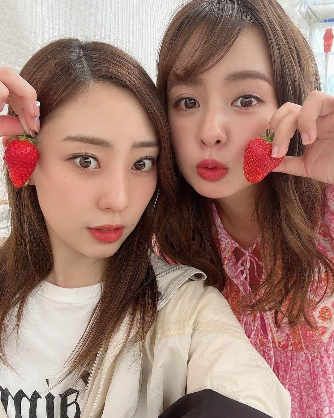 山田菜々さんのインスタグラム写真 - (山田菜々Instagram)「いちご狩りの思い出たち🍓」6月13日 10時28分 - tannana.yamada