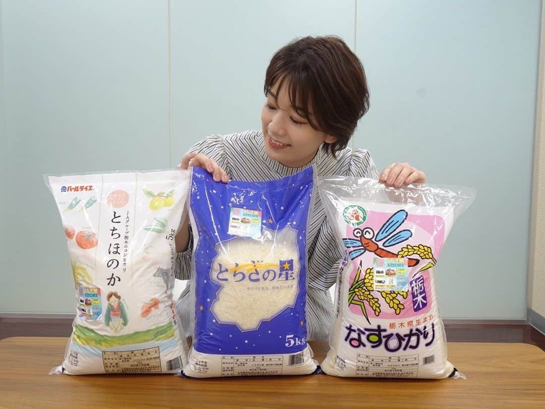 佐藤美希さんのインスタグラム写真 - (佐藤美希Instagram)「本日6/15は"栃木県民の日"！ おめでとうございます㊗️ ⁡ そして！ 本日は、"栃木県民ごはんの日"でもあります！ ⁡ 毎月「5」と「8」のつく日は"栃木県民ごはんの日"なんです🌾 ⁡ 日本穀物検定協会による令和3年産米の食味ランキングにおいて、コシヒカリ(県北地区)が特A評価を獲得するほど栃木県産米は美味しいんです🍚 ⁡ ⁡ 現在実施中の「春のとちぎ米キャンペーン」では、 ①とちぎ米を購入！ ②袋に貼ってあるシールをめくってQRコードから応募！ ↓↓↓ 抽選で360名様に豪華な商品が当たっちゃいます✨ ⁡ S賞からC賞までありますよ！！ ⁡ ⁡ とちぎの美味しいお米を買って、食べて、当ててみましょう🧡 ⁡ 応募期間は、7/8(金)まで！！ お早めに☺️ ⁡ #春のとちぎ米キャンペーン #とちぎ米 #とちぎのおこめ #栃木 #コシヒカリ #とちほのか #なすひかり #とちぎの星 #JA全農とちぎ #JAグループ栃木 #instagram」6月15日 9時56分 - satomiki0626