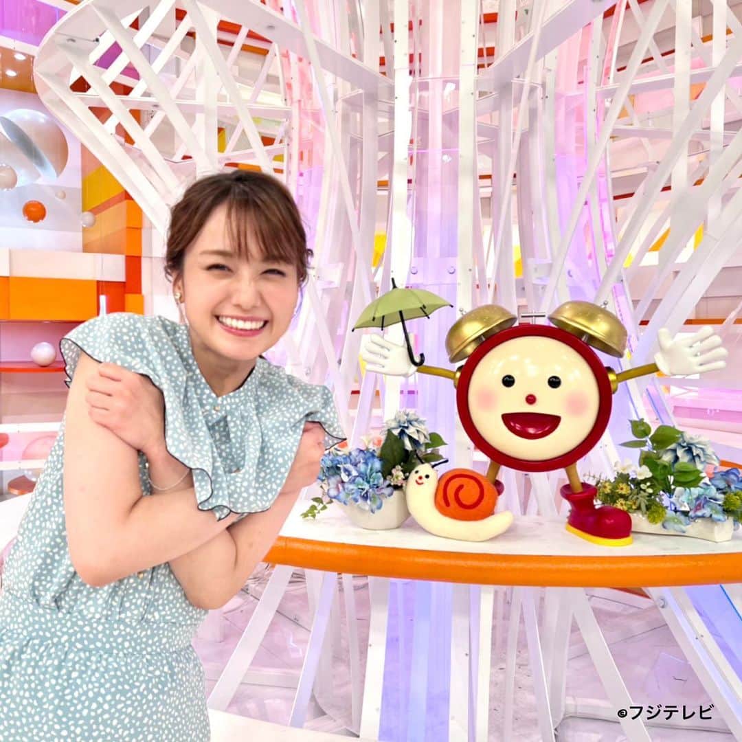 フジテレビ「めざましテレビ」さんのインスタグラム写真 - (フジテレビ「めざましテレビ」Instagram)「今日は梅雨寒が解消、暑くなるそうです😆☀️  と思い…夏満開の衣装でしたが サーキュレーターや冷房で寒いスタジオ🥹  皆さんも調整できる格好でお過ごしください👍  #めざましテレビ #井上清華」6月16日 10時53分 - mezamashi.tv