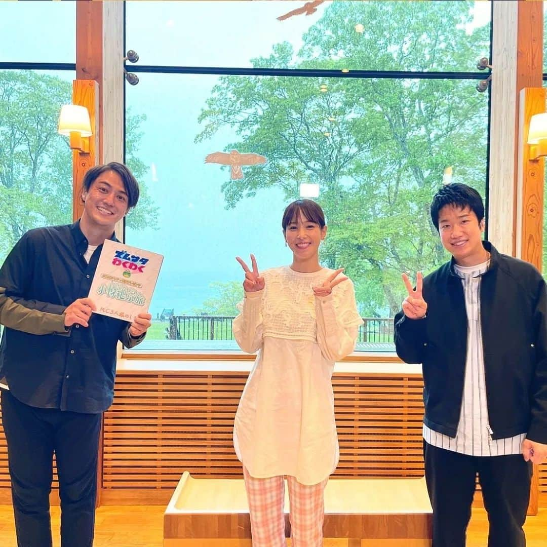 ズームイン!!サタデーさんのインスタグラム写真 - (ズームイン!!サタデーInstagram)「北海道MC3人旅オフショットです✨ #ズムサタわくわく #北海道 #小樽 #梅澤廉 #鷲見玲奈 #水谷隼」6月16日 17時41分 - zumusata