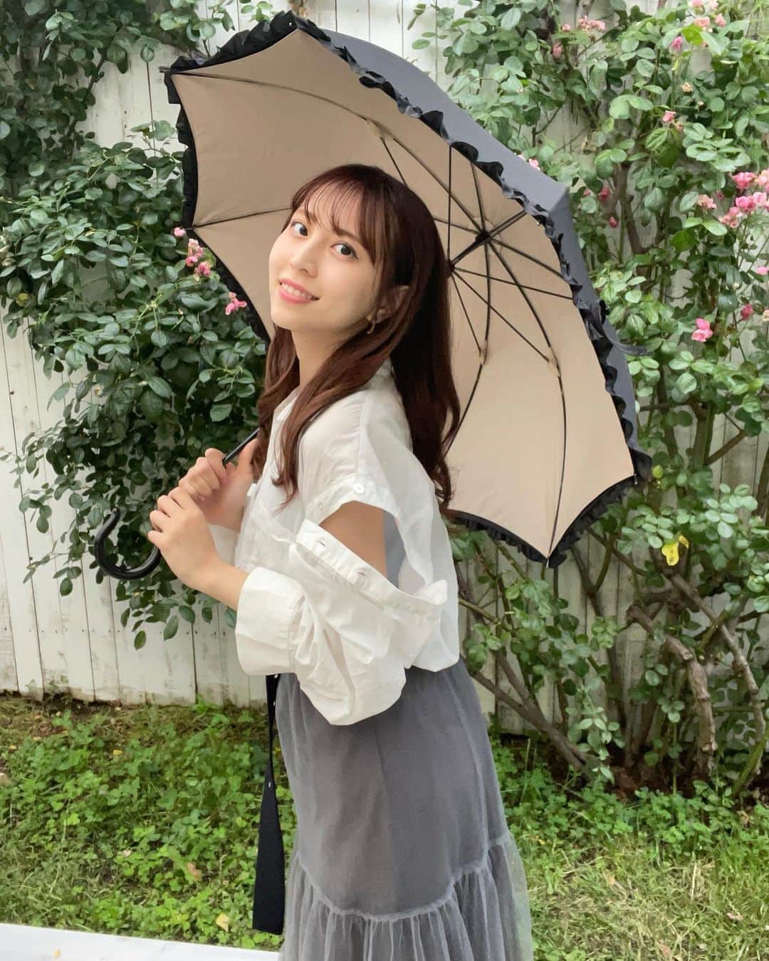 竹内星菜さんのインスタグラム写真 - (竹内星菜Instagram)「この傘めっちゃかわいい💕☂️ 新しい星菜さんの傘です...!! . @apleberute」6月19日 14時24分 - seina0227