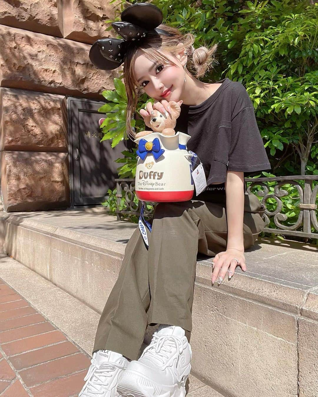 葉月芽生さんのインスタグラム写真 - (葉月芽生Instagram)「🐭🏰🐻💓💕  #disney  #disneysea  #holiday  #happy  #ootd  #ディズニー  #ディズニーシー #休日」6月19日 17時55分 - mei_hazuki