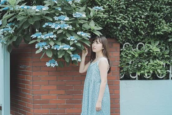 野崎奈菜さんのインスタグラム写真 - (野崎奈菜Instagram)「⁡ 紫陽花にいるカタツムリの粘液を触れると かぶれることがあるみたいです🐌 こんなに顔つけちゃって、良かったいなくて。笑 ⁡ ⁡ ⁡ 📷　@shinyaaaa_0518」6月20日 20時58分 - lunelapin_na7