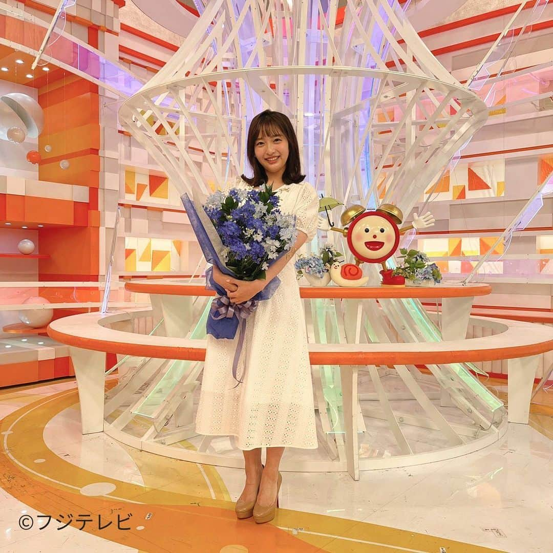 フジテレビ「めざましテレビ」さんのインスタグラム写真 - (フジテレビ「めざましテレビ」Instagram)「きょうのお花は「デルフィニウム」🌸 6月といえばジューンブライド👰 このデルフィニウムは結婚式で ブーケや装花に使われている 代表的なお花なんだよ😊 ＃めざましテレビ」6月21日 14時53分 - mezamashi.tv