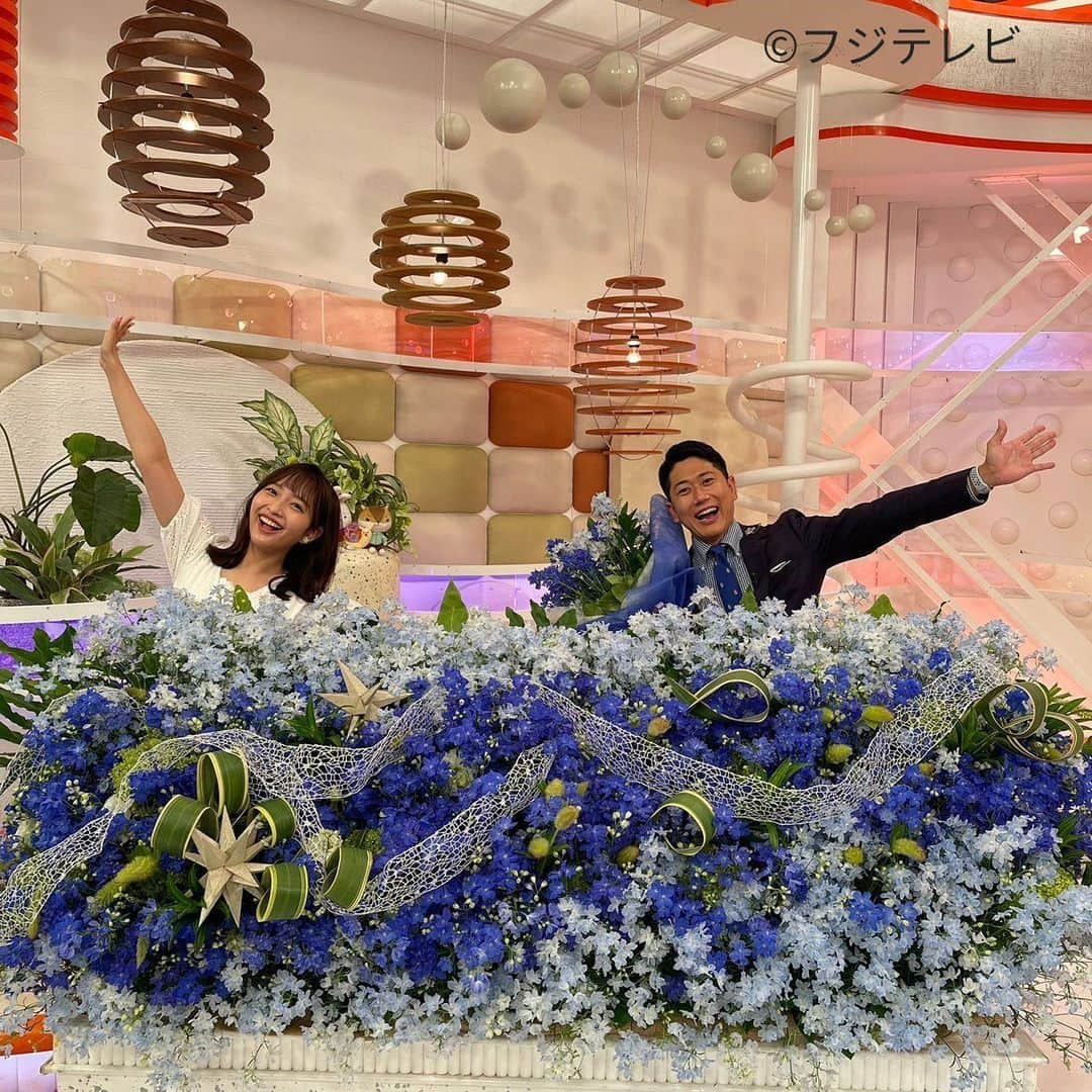 フジテレビ「めざましテレビ」さんのインスタグラム写真 - (フジテレビ「めざましテレビ」Instagram)「きょうのお花は「デルフィニウム」🌸 6月といえばジューンブライド👰 このデルフィニウムは結婚式で ブーケや装花に使われている 代表的なお花なんだよ😊 ＃めざましテレビ」6月21日 14時53分 - mezamashi.tv