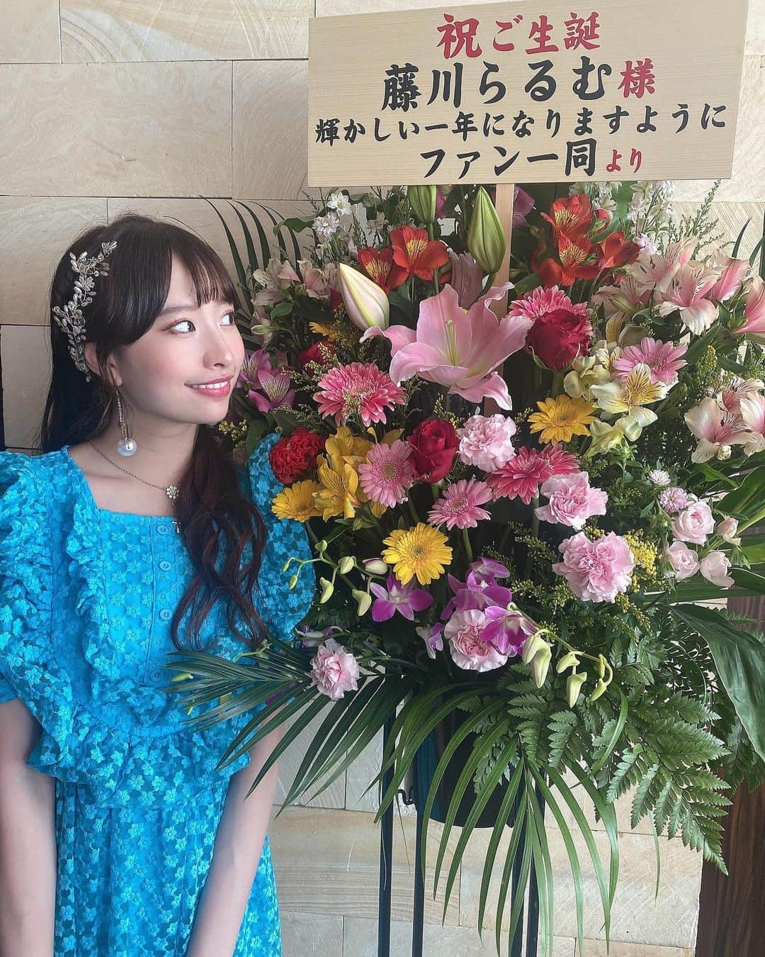 藤川らるむさんのインスタグラム写真 - (藤川らるむInstagram)「#ゼロイチごちゃまぜ生誕祭  ありがとうございました🫰🏻💗  ずっとやりたいと思ってた生誕祭を大好きなひかりちゃんアンジェとできて本当に楽しかったし、嬉しかった🥹 本当に有難う ♡ 歌歌うの恥ずかしかったけど 頑張ったよ🫣笑 #藤川らるむ #アンジェラ芽衣 #黒木ひかり #ゼロイチファミリア」6月21日 20時31分 - ralumu_00