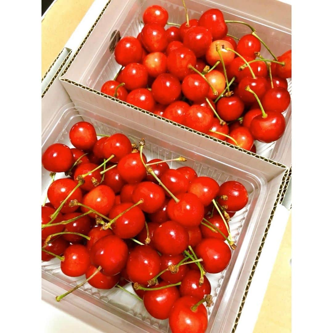 田中萌さんのインスタグラム写真 - (田中萌Instagram)「* さくらんぼの季節🍒  今日もよる9時〜#アベプラ です😊  #母より#さくらんぼ#山形#おいしい山形#🍒#お気に入りの器#夏至」6月21日 20時48分 - moetanaka_ex