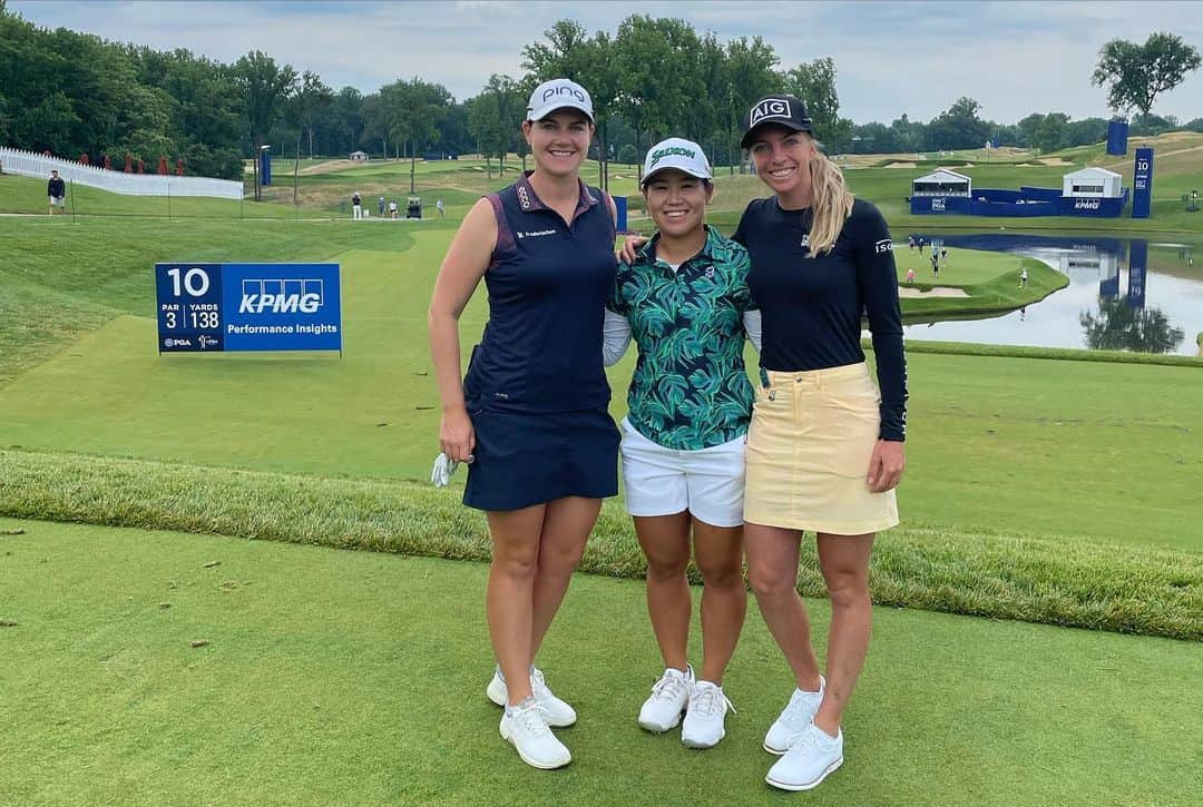 畑岡奈紗さんのインスタグラム写真 - (畑岡奈紗Instagram)「@kpmgwomenspga  Practice round with @caro_masson_ @sophiacpopov 🇩🇪🇯🇵🇩🇪😝」6月23日 10時29分 - nasahataoka