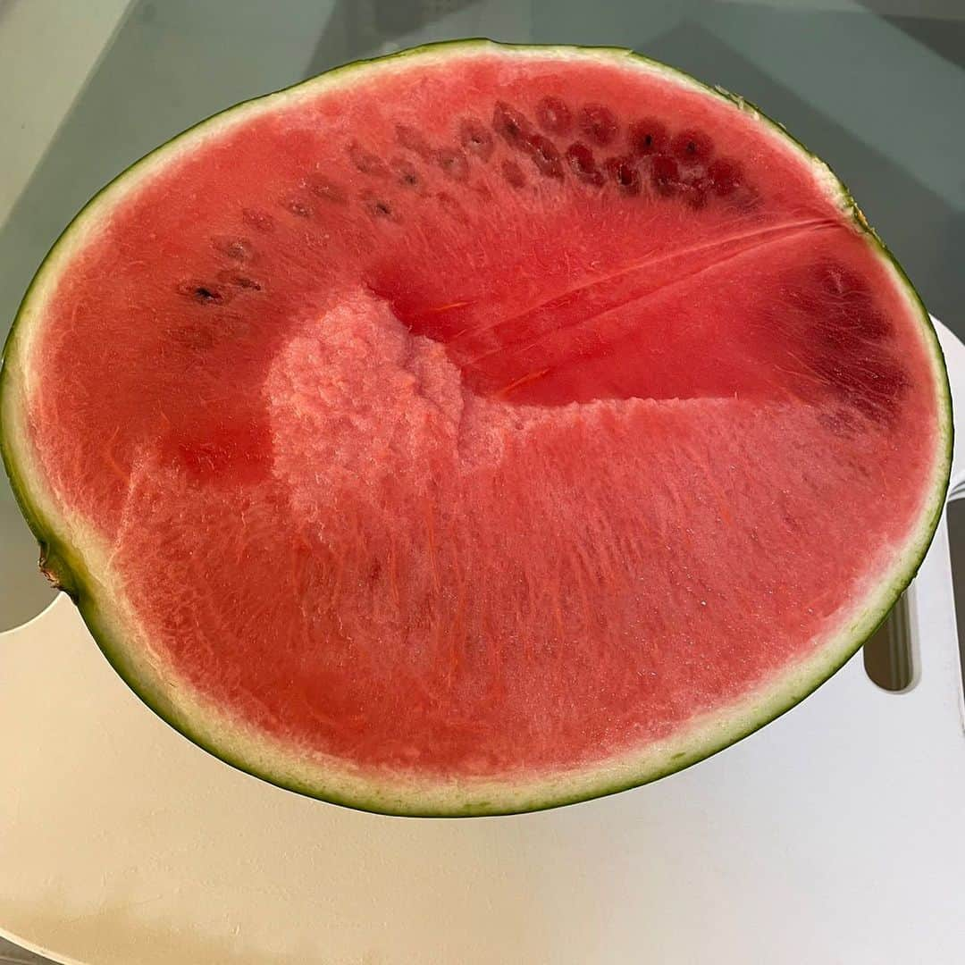 モモコさんのインスタグラム写真 - (モモコInstagram)「大きな甘いスイカ🍉 皆で分けました💕  ありがとー✨ いただきまーす😊  昨日配信のYouTubeは、『京都に行ってみた！』 近場でも楽しめる所がいっぱい‼️ 皆さんも何か楽しみを見つけて過ごしてね♪  #ハイヒールモモコ #👠 #👠🍑 #CHANEL #シャネラー #グルメ #アメブロ  #YouTube #モモコ新聞 #フォションホテル #破竹 #京都 #大きな甘いスイカ #スイカ #🍉」6月24日 8時26分 - highheel_momoko