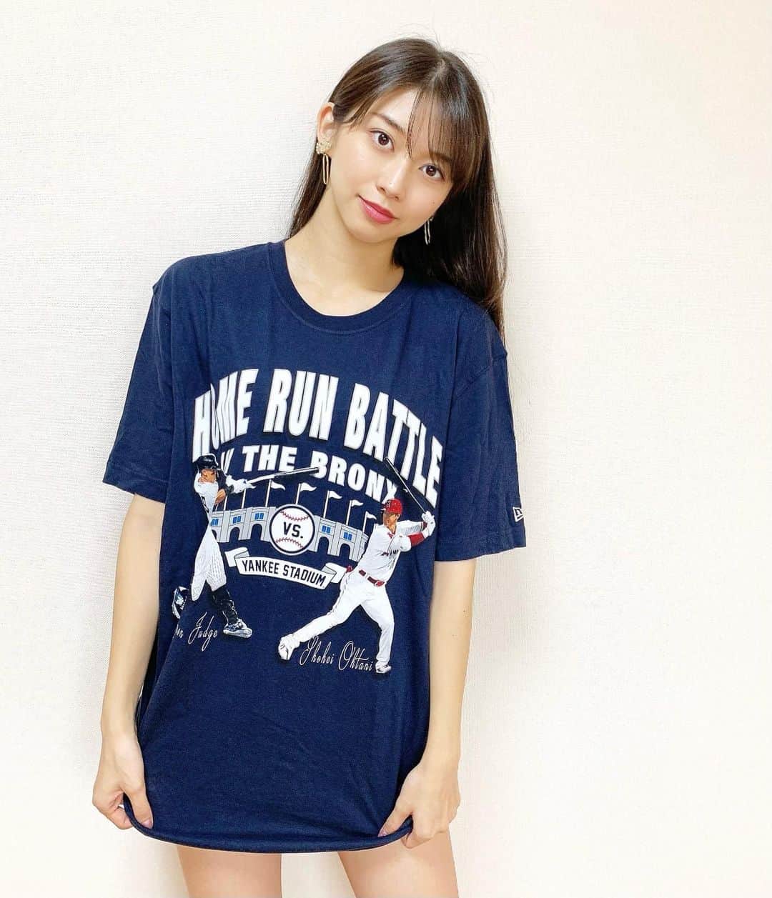 牧野真莉愛さんのインスタグラム写真 - (牧野真莉愛Instagram)「♡ ♡ "すたーらいとアーニャ"とよべ ♡ ♡  #MLB ⚾️ #YANKEES  #AARONJUDGE ❤️ #ANGELS 🐵 #SHOHEIOHTANI #モーニング娘22 #morningmusume22 #牧野真莉愛」6月24日 23時34分 - maria_makino.official