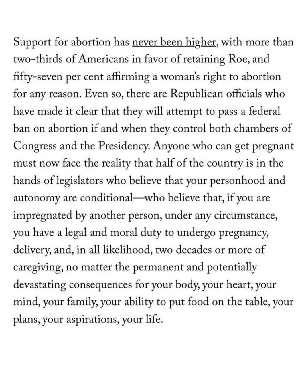 ダヴ・キャメロンさんのインスタグラム写真 - (ダヴ・キャメロンInstagram)「im begging you to read this in its entirety.   “it will not be hard for the anti-abortion movement to accept these deaths as a tragic, even noble consequence of womanhood itself.”」6月25日 5時19分 - dovecameron