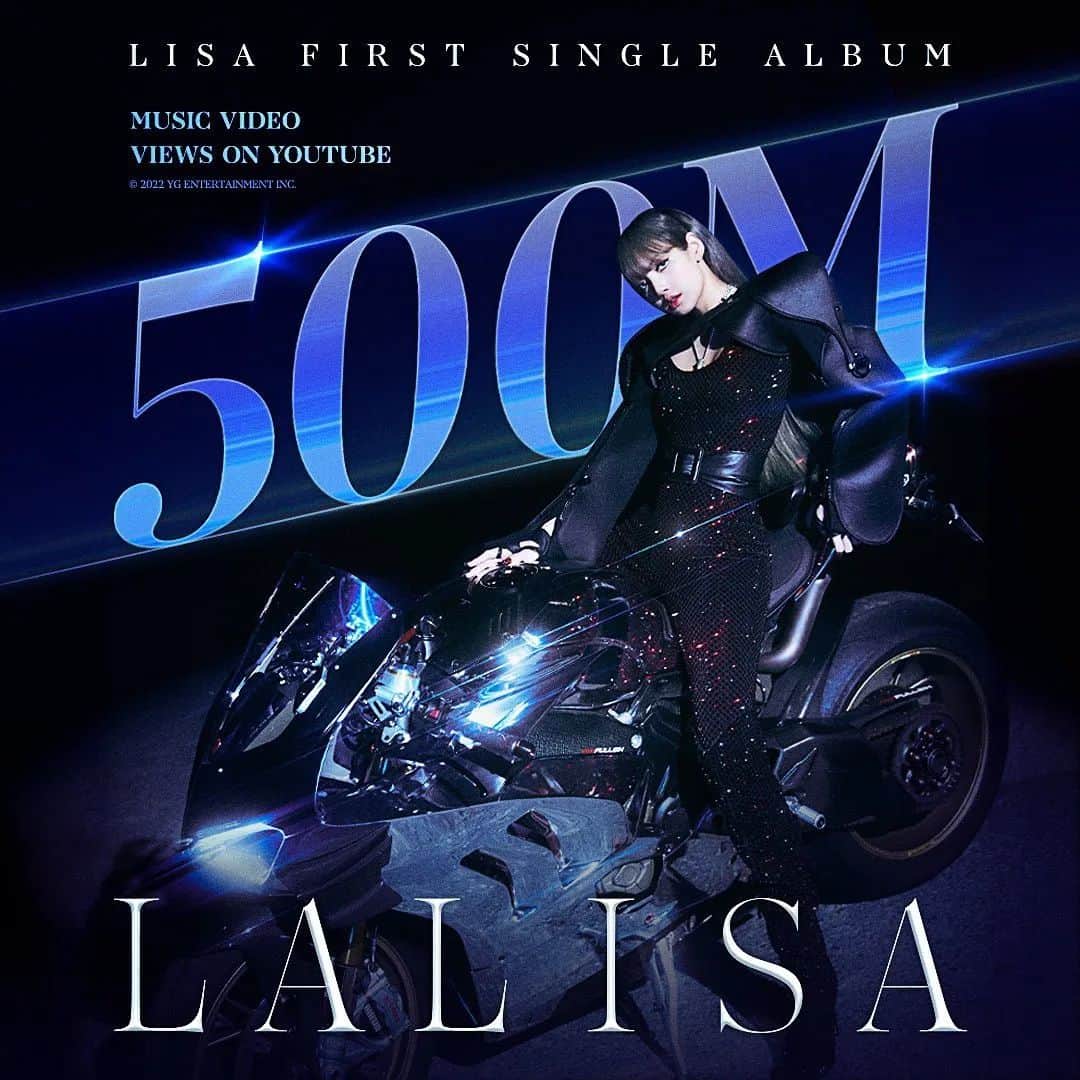 リサさんのインスタグラム写真 - (リサInstagram)「LISA'S LALISA MV REACH 500M VIEWS IN YOUTUBE ❤️‍🔥  Fastest Female Artist & Female Kpop act 2021 (MV) Fastest Kpop Female Solo Act (MV) over all  3rd Fastest K-pop solo MV after Gentleman and Gangnam Style (PSY)  #LalisaHalfBillionYTViews . . . #LISA #LALISA #리사 #블랙핑크 #BLACKPINK #LALISAMANOBAN #LALISAMANOBAL #blackpinklisa #lisablackpink」6月25日 8時11分 - lisa.blackpink