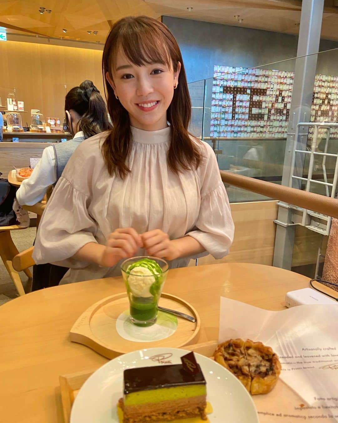 森千晴さんのインスタグラム写真 - (森千晴Instagram)「抹茶アフォガード🤭🍵  アイスを食べても、かき氷まで食べたくなる暑さ、、、！」6月25日 15時24分 - mori.chiharu