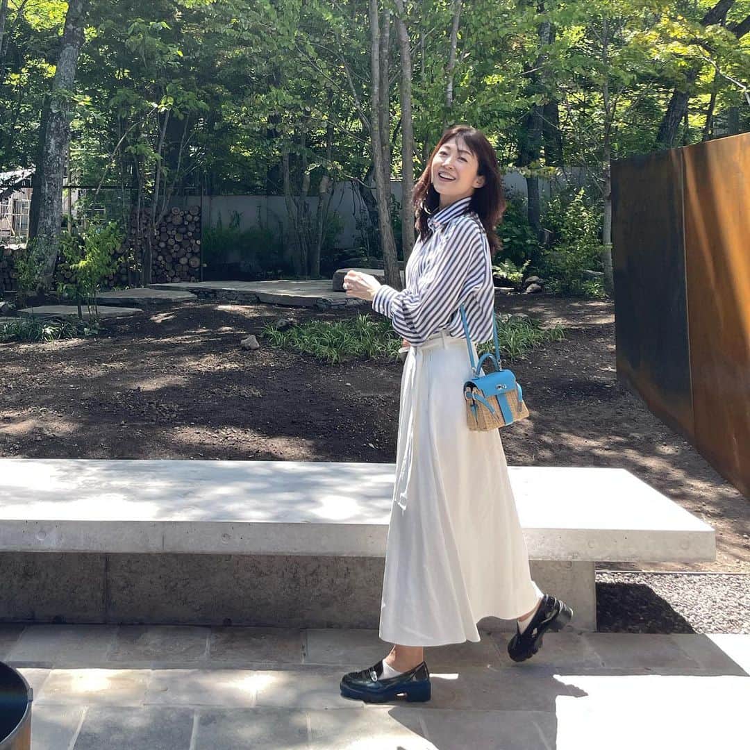 草間淑江さんのインスタグラム写真 - (草間淑江Instagram)「♡♡♡  緑に囲まれて🍀☘️🌱🌿  #草間淑江#軽井沢」6月25日 20時35分 - yoshie_kusama