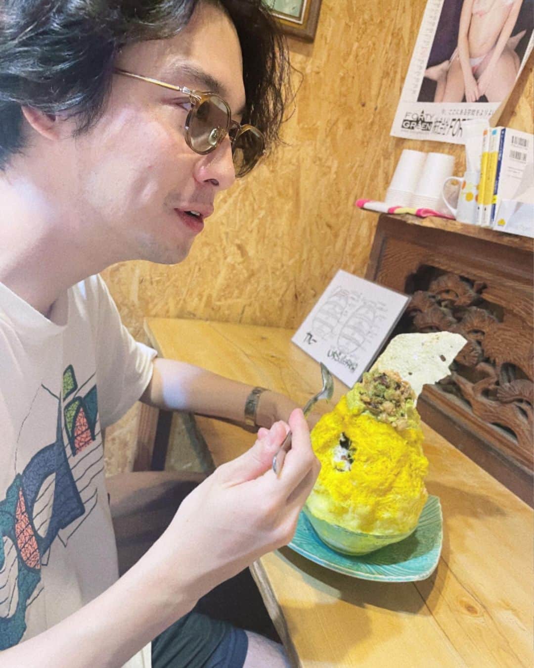 渡部秀さんのインスタグラム写真 - (渡部秀Instagram)「🍖🍶🍧  #カツカレーのジャイアン」6月26日 15時42分 - shu_samurai