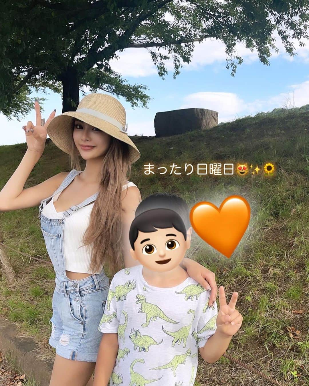 marinさんのインスタグラム写真 - (marinInstagram)「日曜日ゎ基本スッピンで子供と遊んでるよ👦🍀 妹が写真上達してきた✌️📸 何回もお願いしてると上手くなるもんなんだね😂👏🌈💕 いつもありがとう🥰服も妹の借りた(笑) じゃがりことピザポテトだだだだだいすき💕💕😻🌼 自然って最高✨超Chill👒👗🐸🐍🍃🍀🌱🍏📗💚 川遊び🏞楽しすぎた🥵今日暑かったから気持ちかった🧉」6月26日 20時34分 - maririn__78