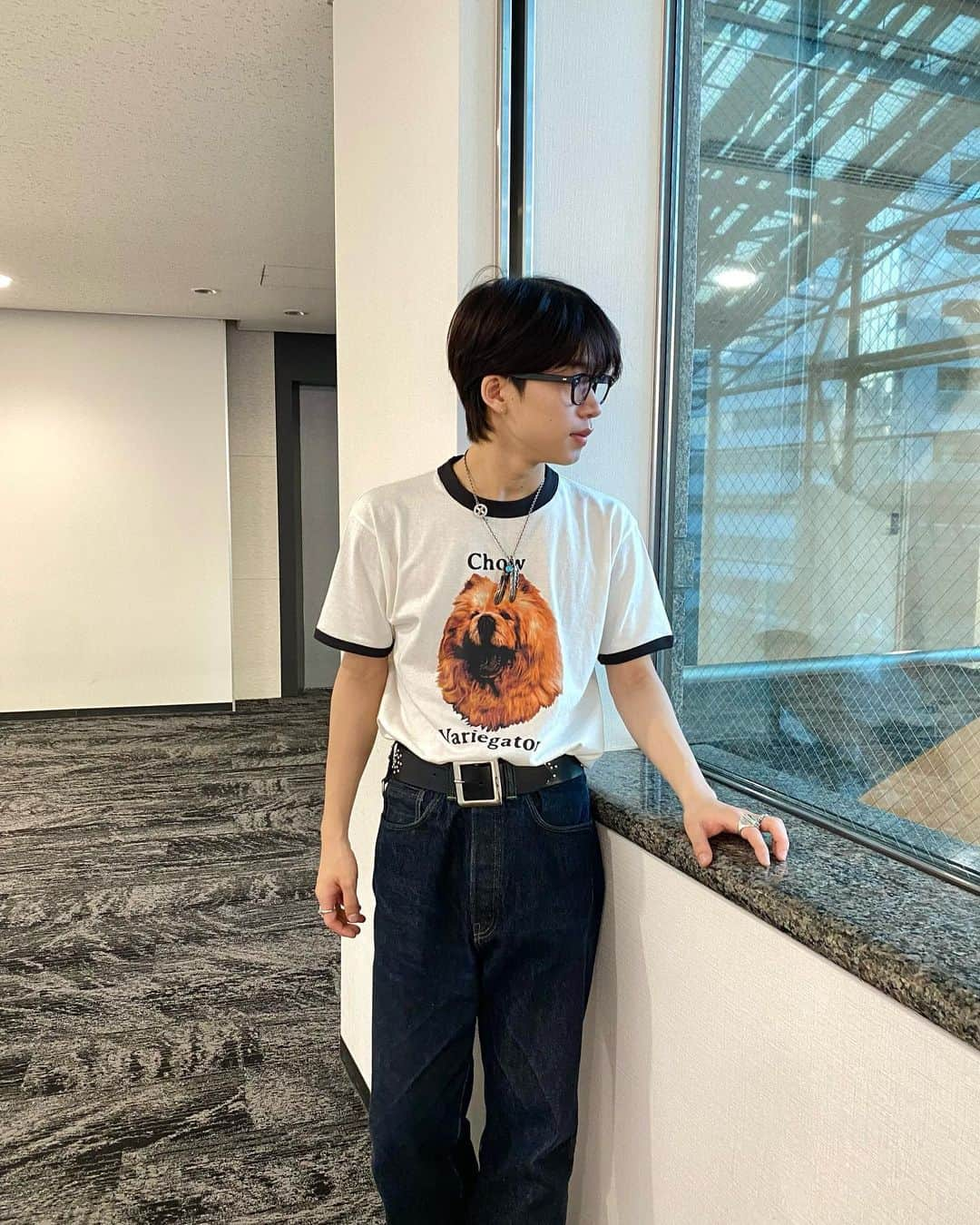 森愁斗さんのインスタグラム写真 - (森愁斗Instagram)「久々自撮りかな？👀 可愛いワンちゃんリンガーTシャツ🐶  @variegator_factory」6月27日 14時04分 - shoot_mori_official