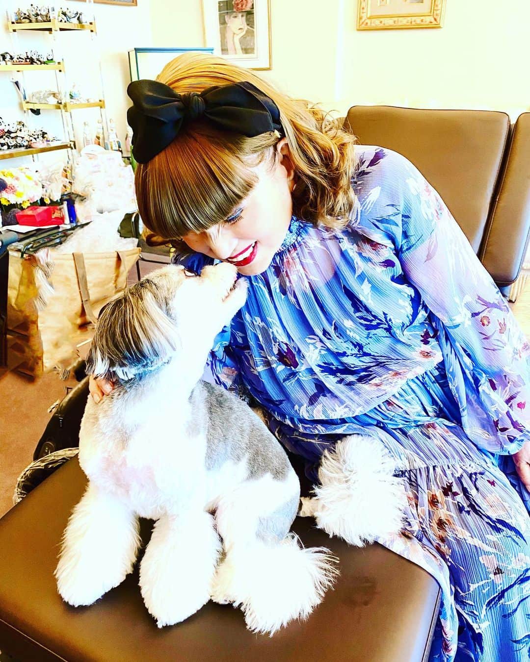 黒柳徹子さんのインスタグラム写真 - (黒柳徹子Instagram)「今日は、お仕事はお休み。 久しぶりに、ドルちゃんが私の家に遊びに来てくれました💕 ドルちゃんは、チワワとマルチーズミックス犬だそうです。 おとなしくて、可愛い💕」6月27日 17時49分 - tetsukokuroyanagi